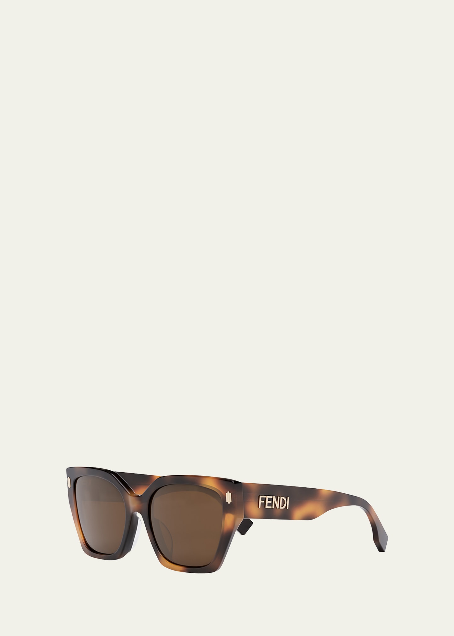 Fendi Logo Square Acetate Sunglasses