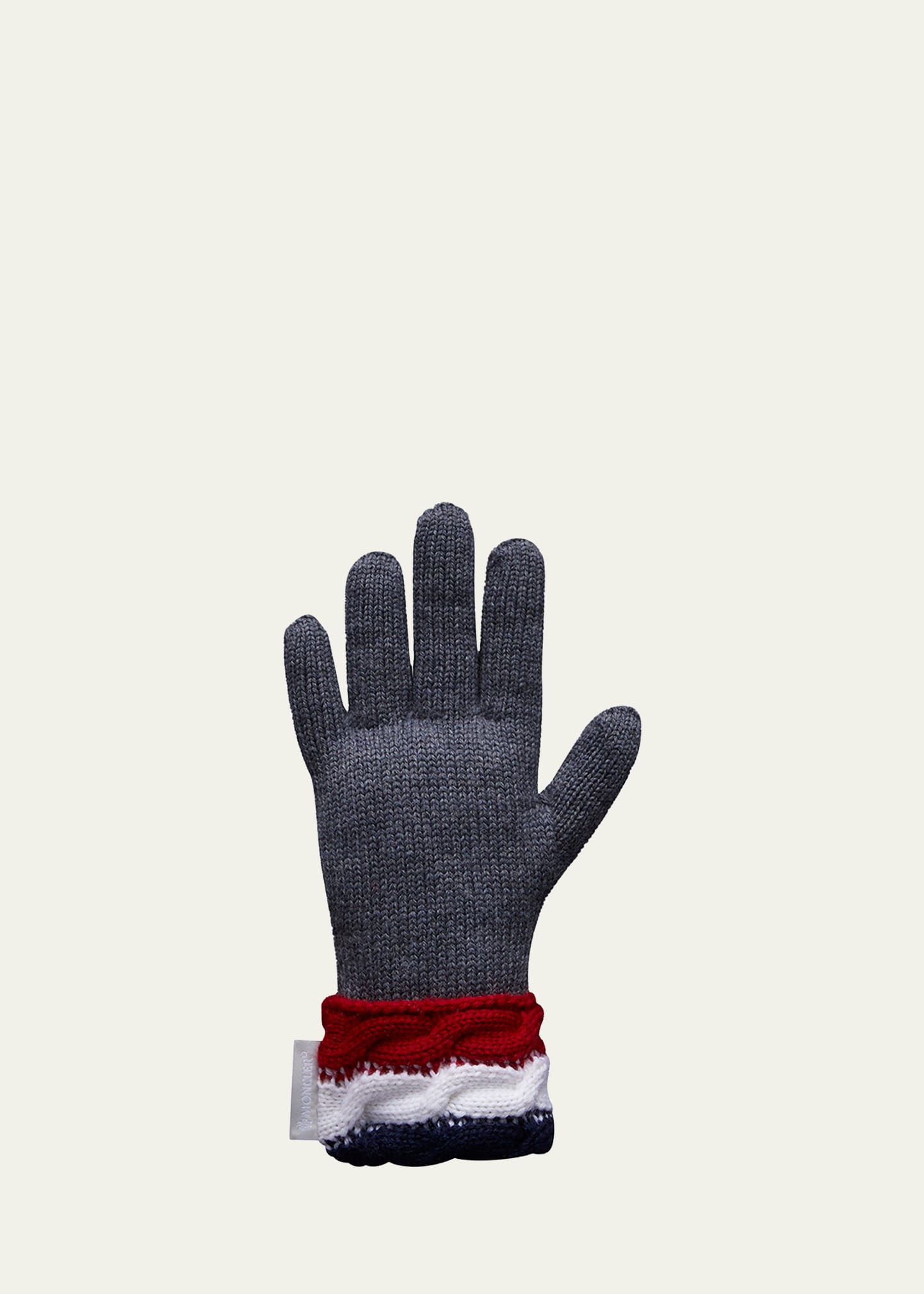 Kid's Wool Tri Stripe Gloves