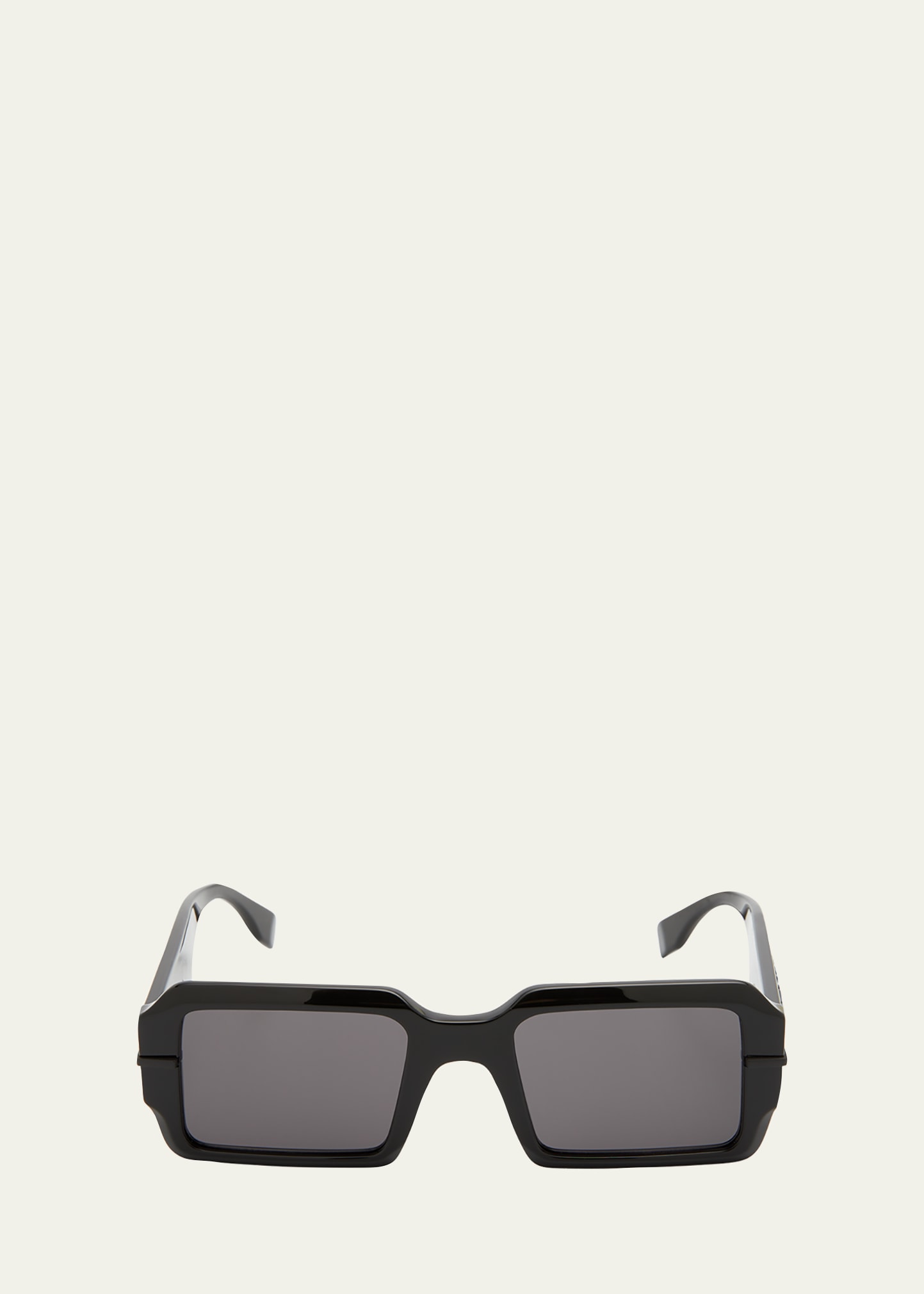 Fendi Mask Logo Sunglasses in Matte Black /Smoke Mirror