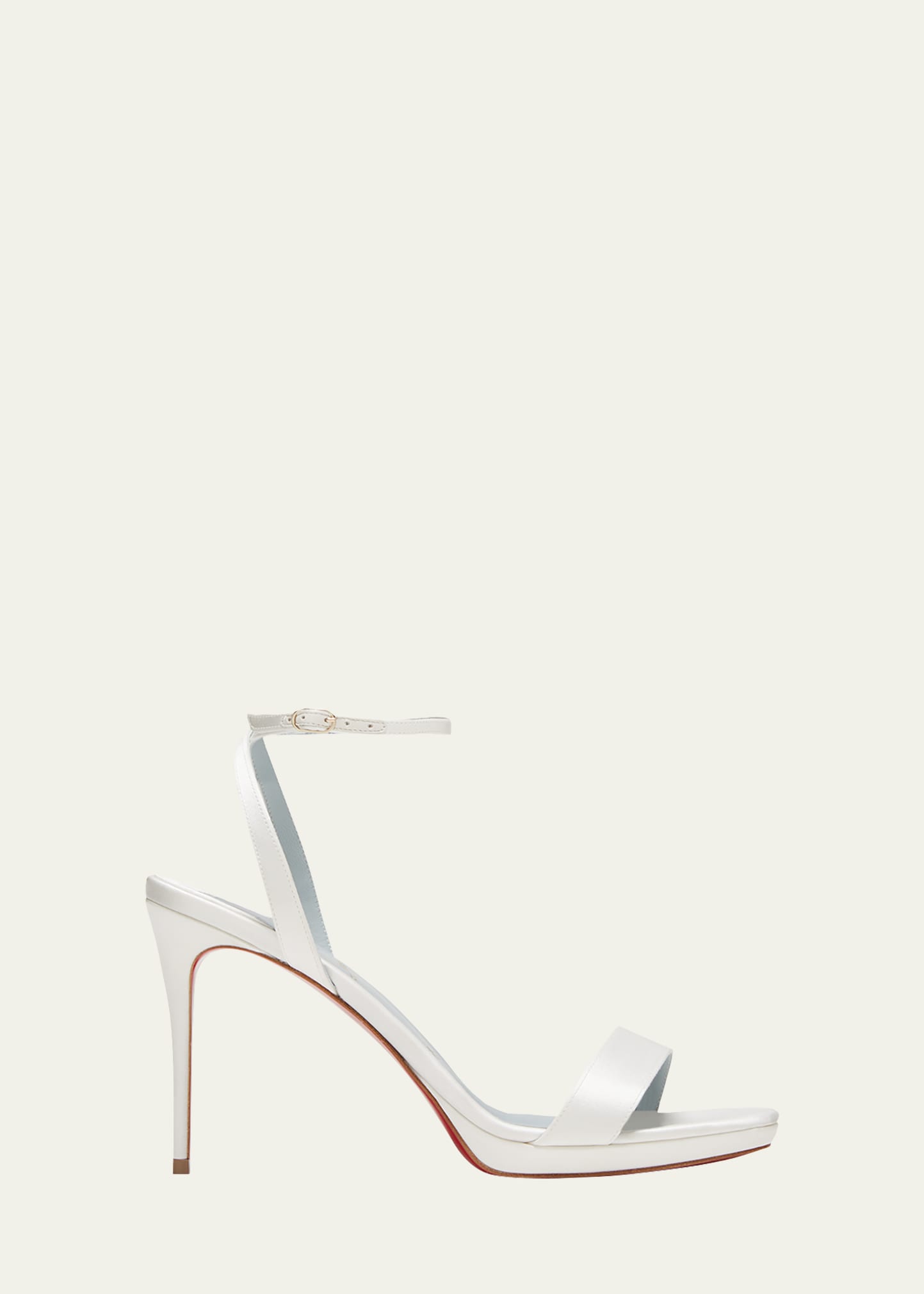 Christian Louboutin Lipstrass Queen 100 Satin Sandal