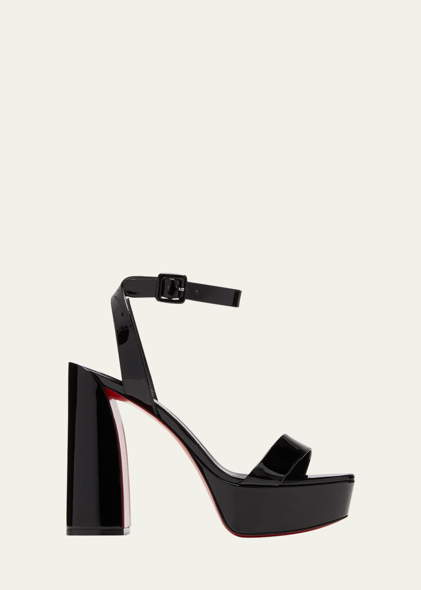 Christian Louboutin Movida Sabina Ankle Strap Sandal In B439 Blacklin Bla