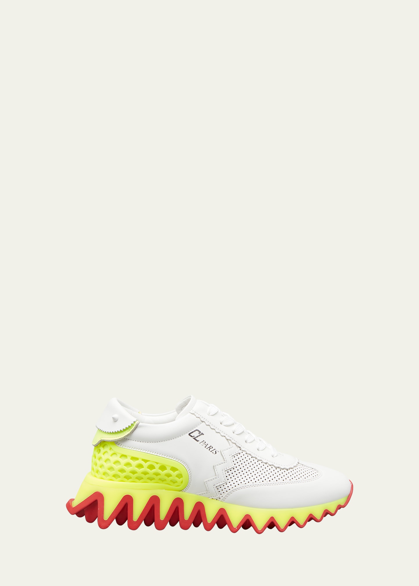 Christian Louboutin Loubishark Sneaker In 5015 Biancofluo Y