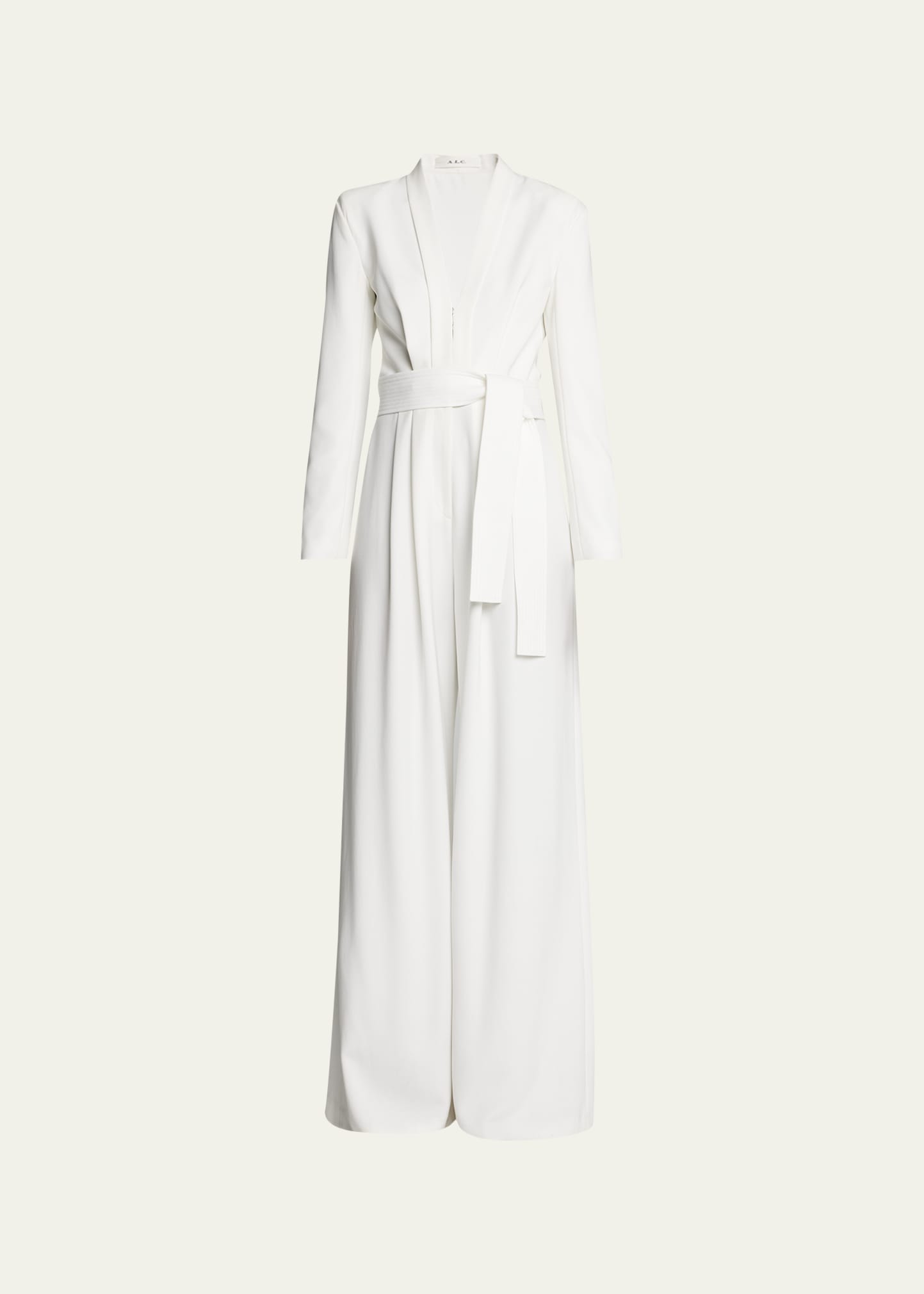 A.l.c Kieran Ii Tailored Wide-leg Jumpsuit In White