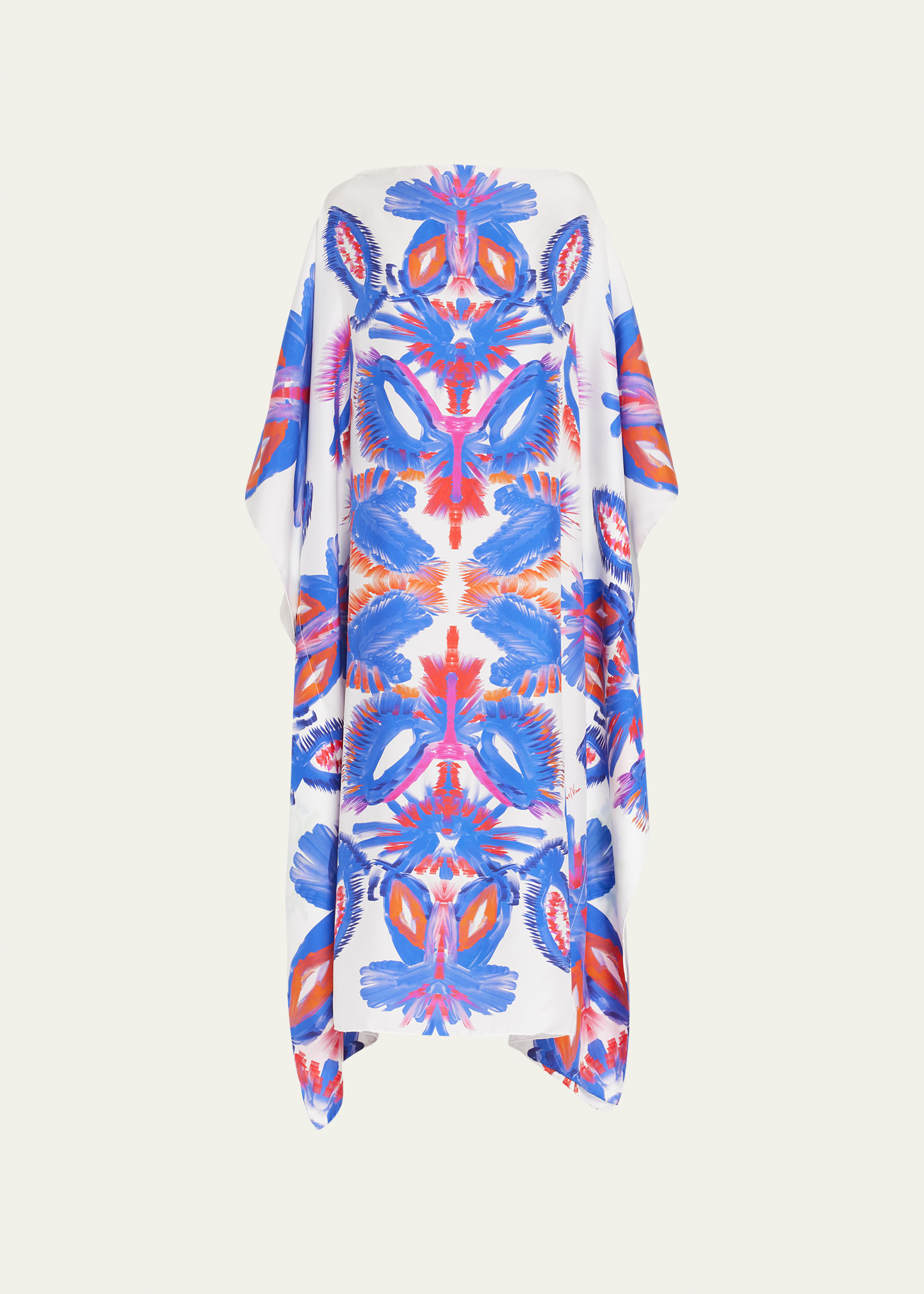 Crystallo Abstract Kaftan Dress