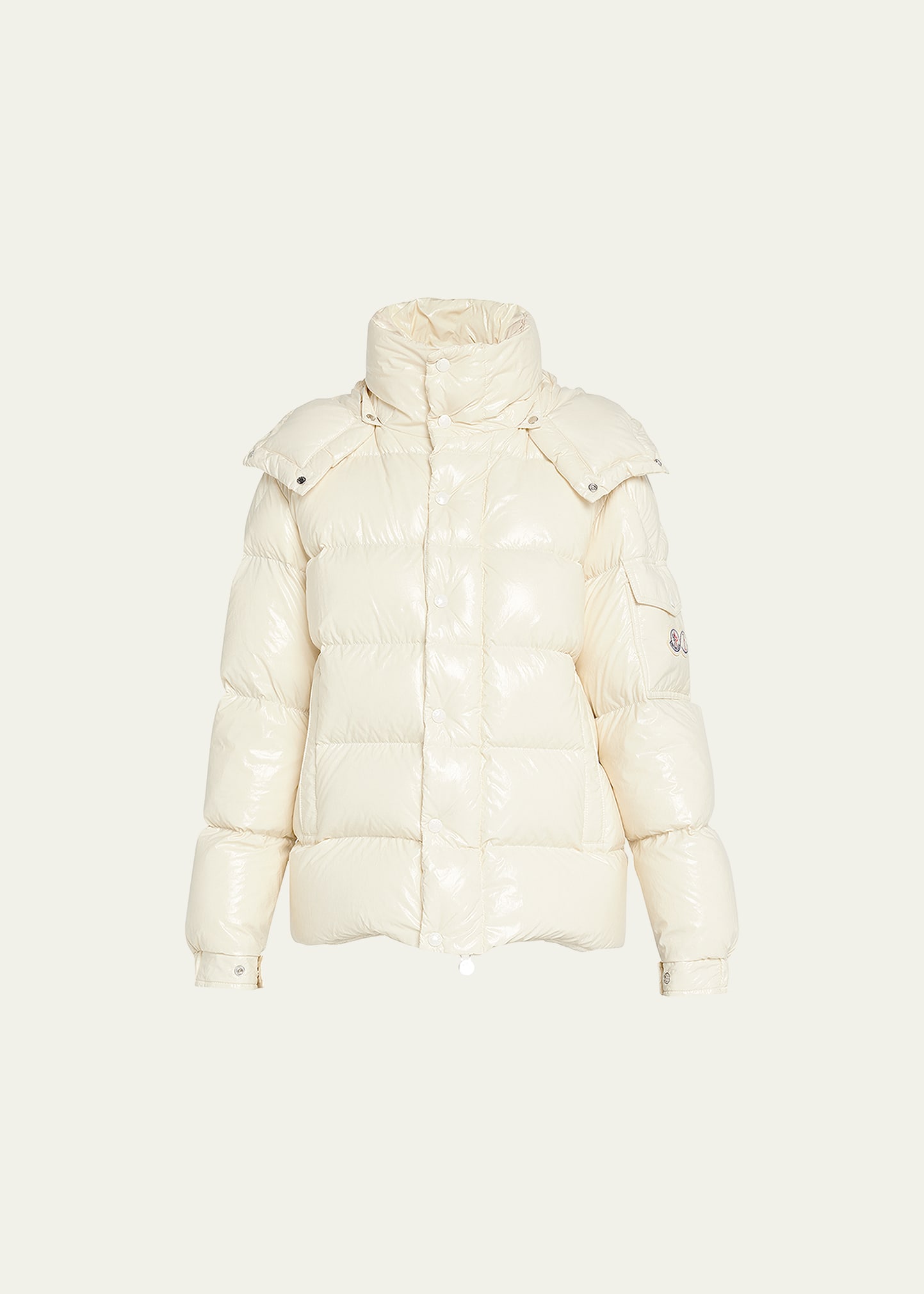 Moncler Maya Padded Shell-down Jacket In Snowflake White