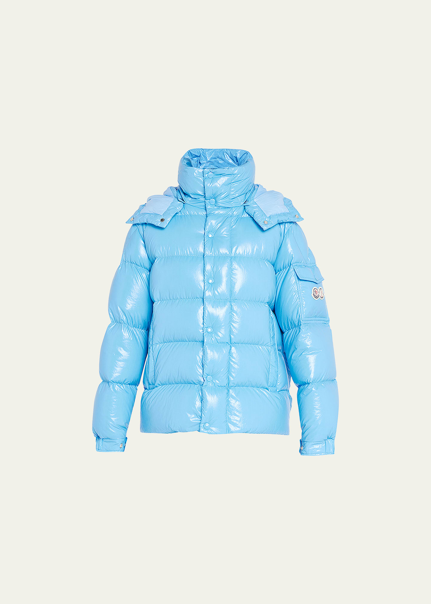 Moncler Extraordinary Forever Maya Quilted Shell Jacket In Sky Blue
