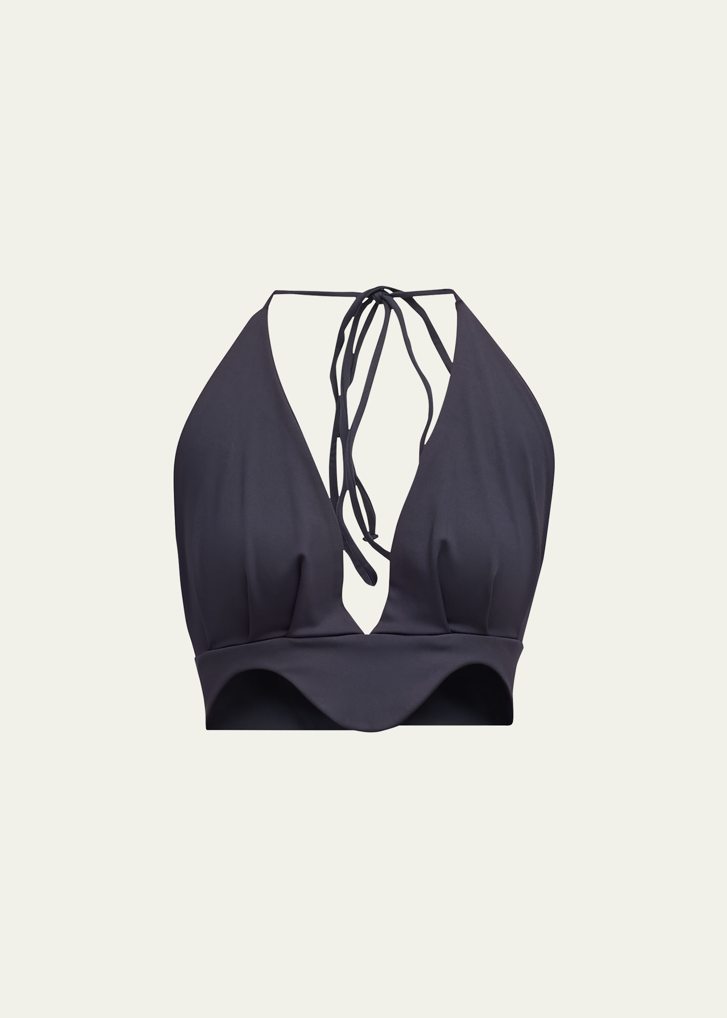 Port De Bras Avila Halter Top In Black