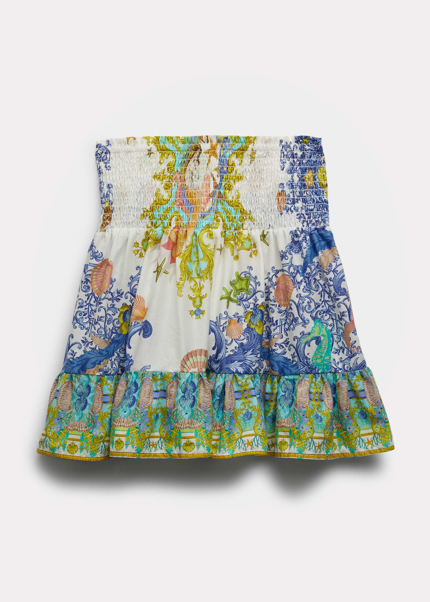 Girl's Star Of The Sea Shirring Skirt, Size 12-14