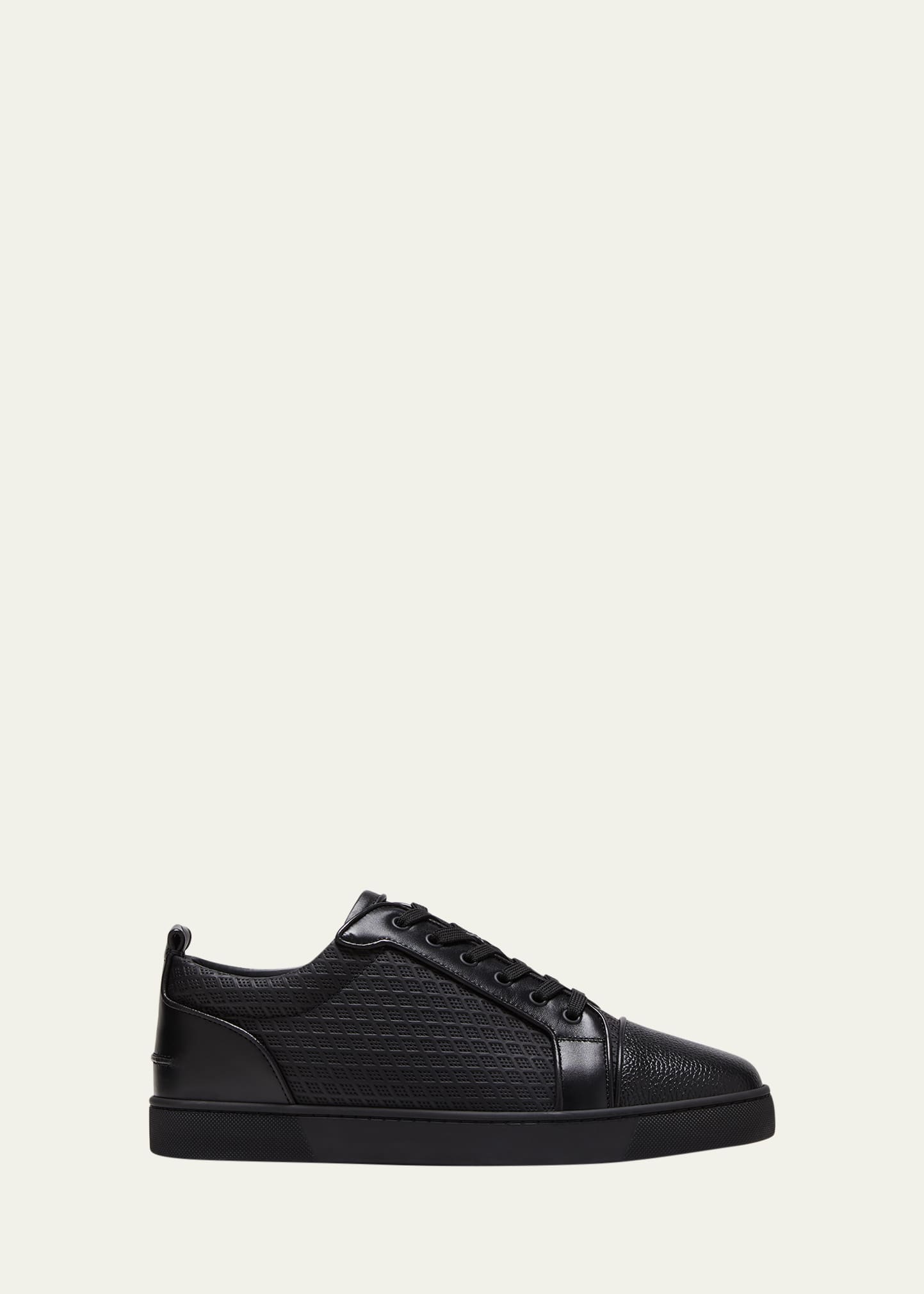 Louis Junior - Sneakers - Calf leather - Black - Christian Louboutin