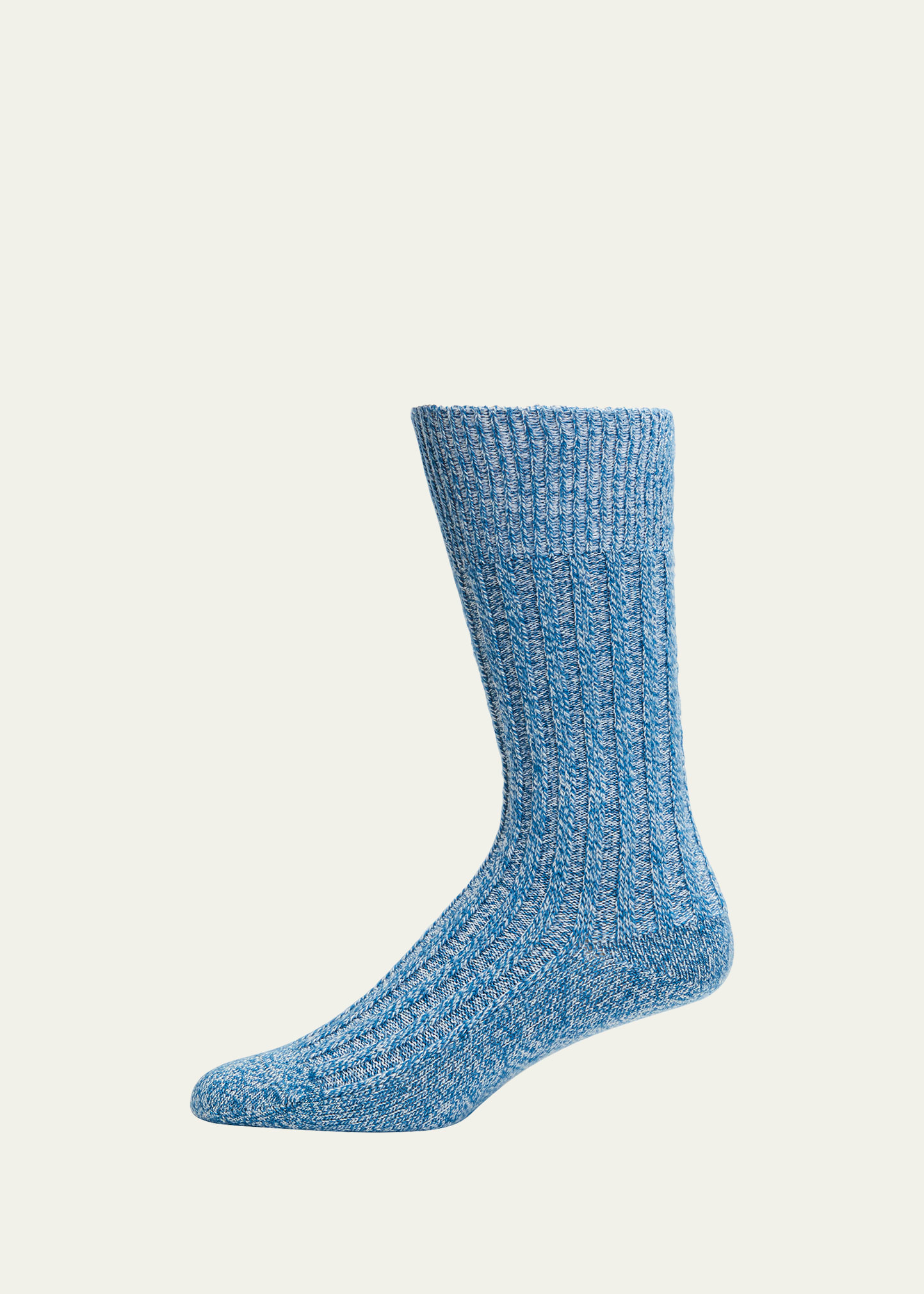 Men's M&eacute;lange-Knit Crew Socks