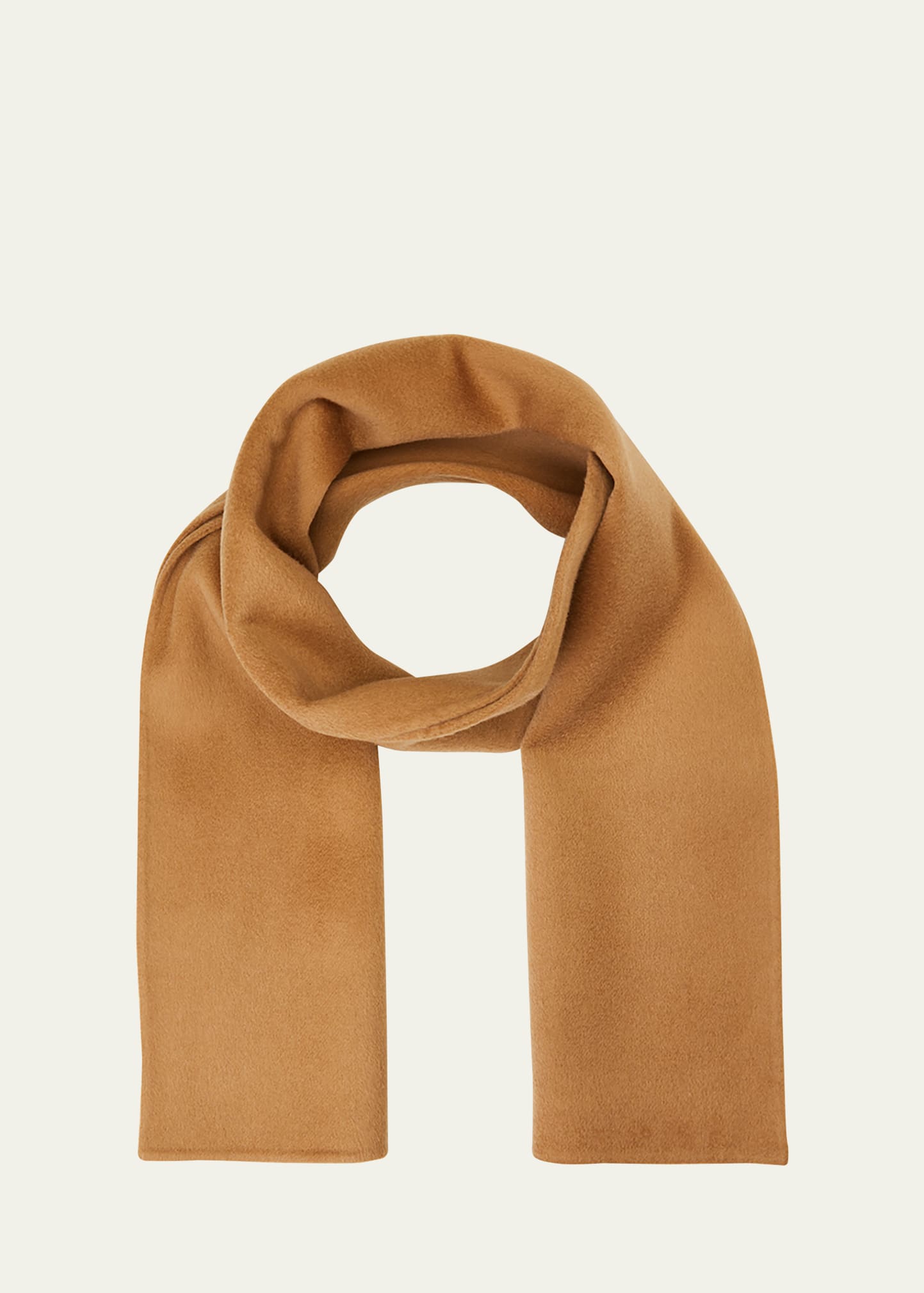 Totême Wool Cashmere Long Double Scarf In Camel 835