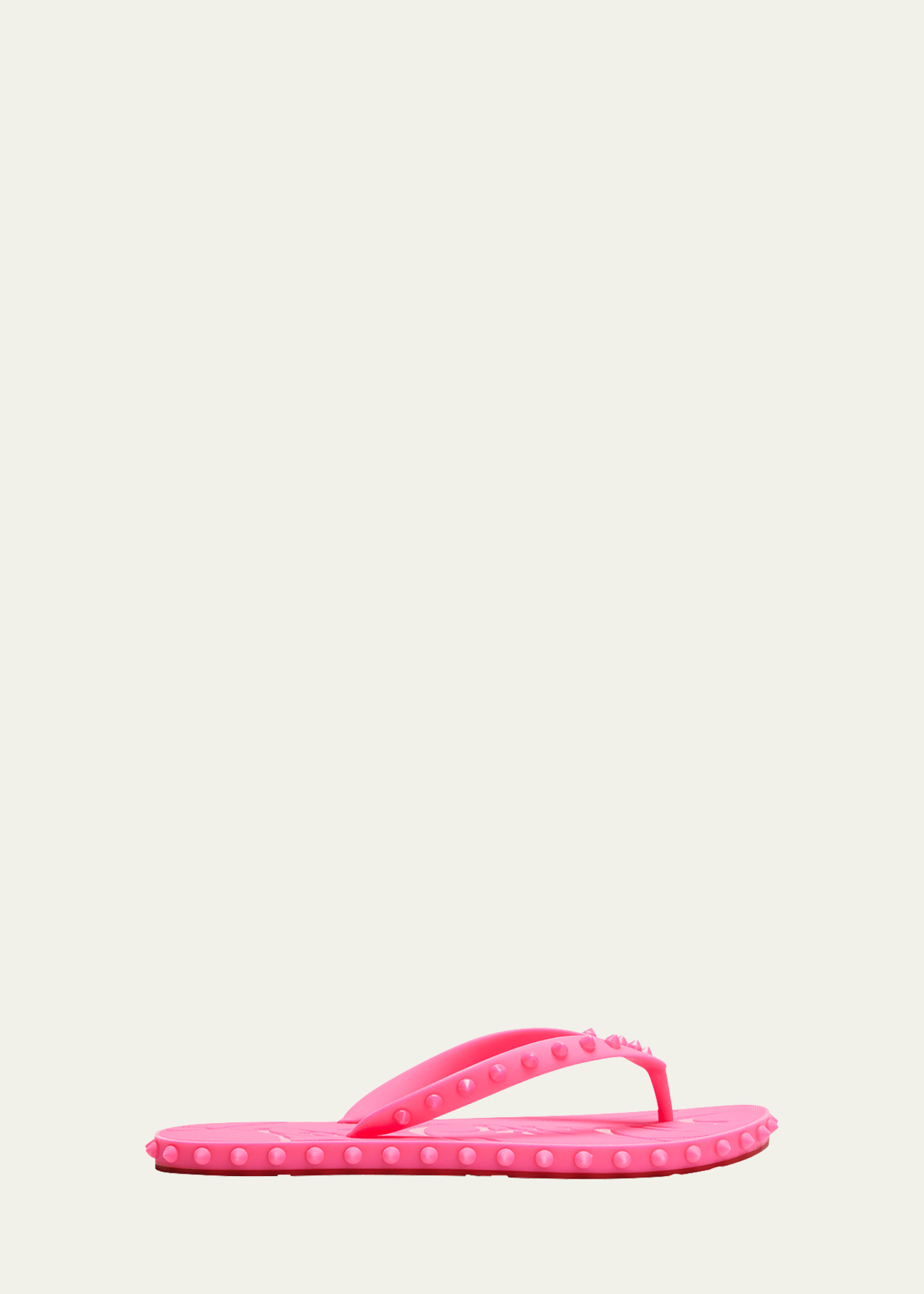 Christian Louboutin Super Loubi Flip Flop In Fluo Pink