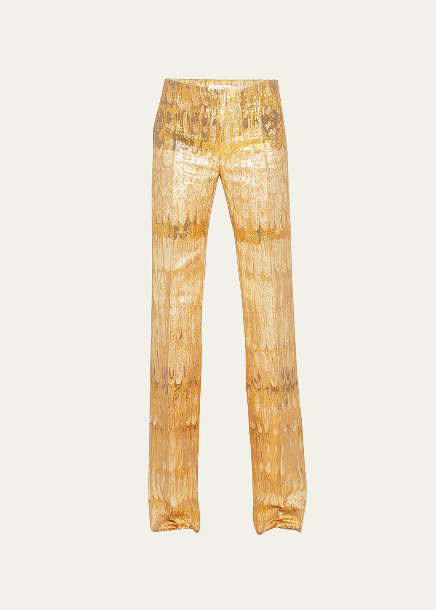 Pantalone Broccato Golden Wing Detail Pants