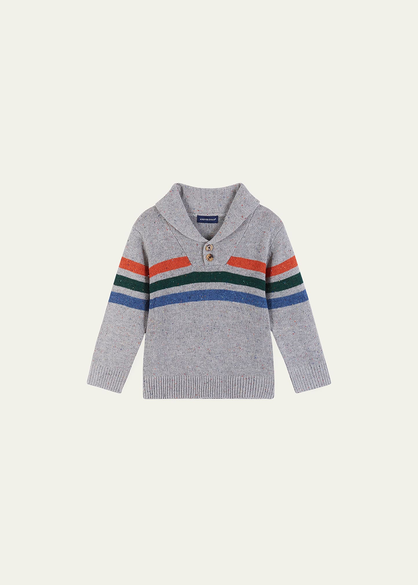 Andy & Evan Boy's Multicolor Stripe Sweater, Size 2-7
