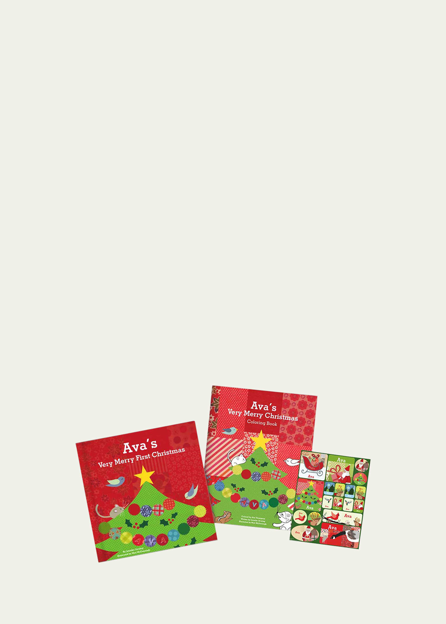 I See Me My Very Merry Christmas Personalized Book, Coloring Book & Sticker Gift Set