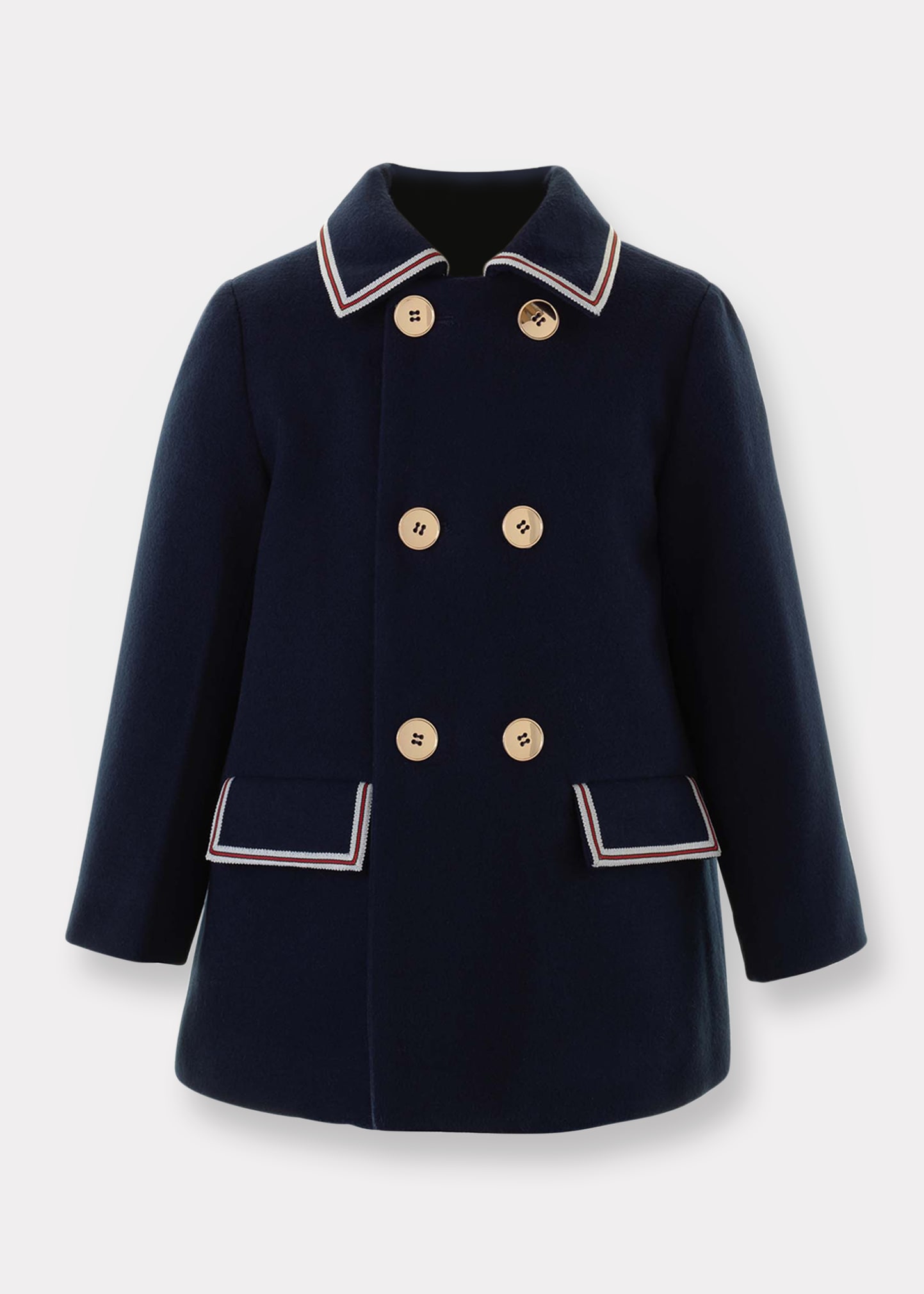 Boy's Double Breasted Coat, Size 2-10
