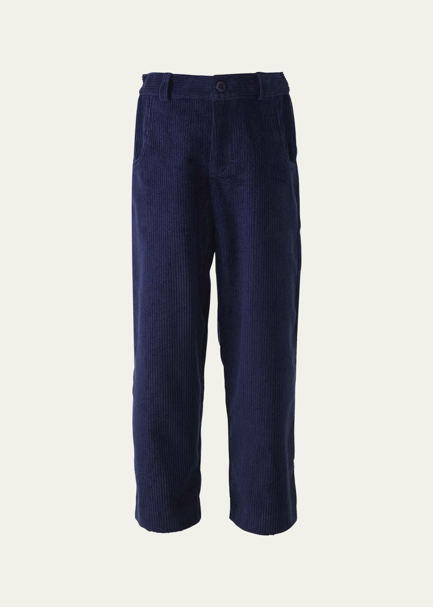 Shop Rachel Riley Boy's Corduroy Trousers In Navy