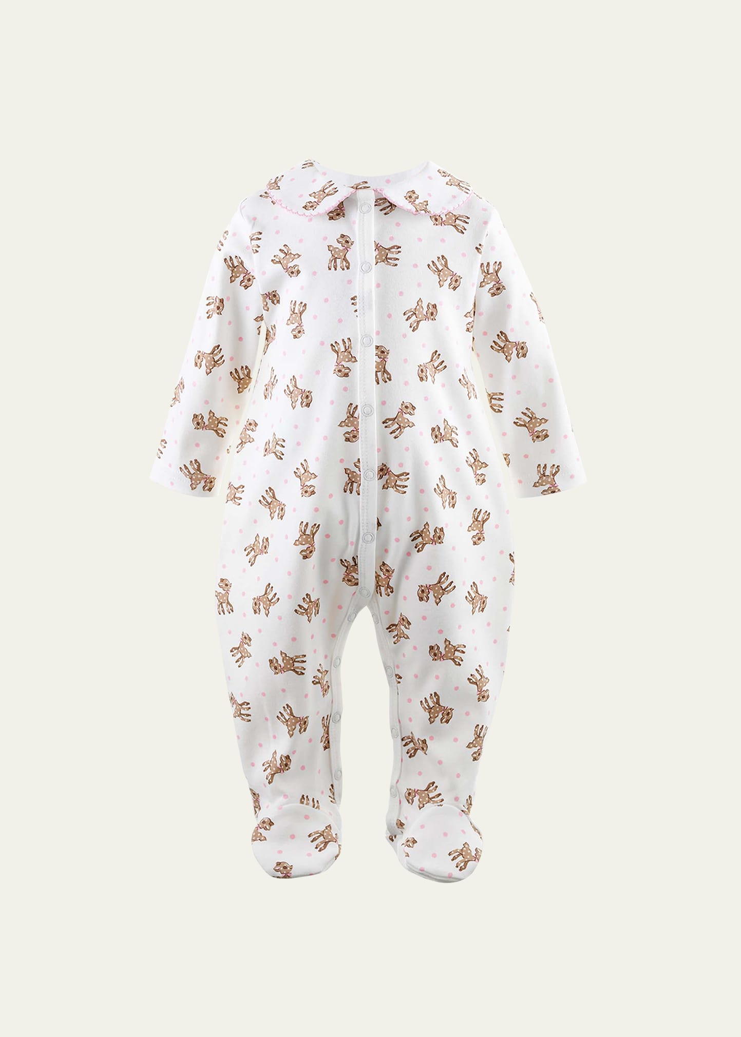 Girl's BabyGro Footie Pajamas, Size 1M-12M