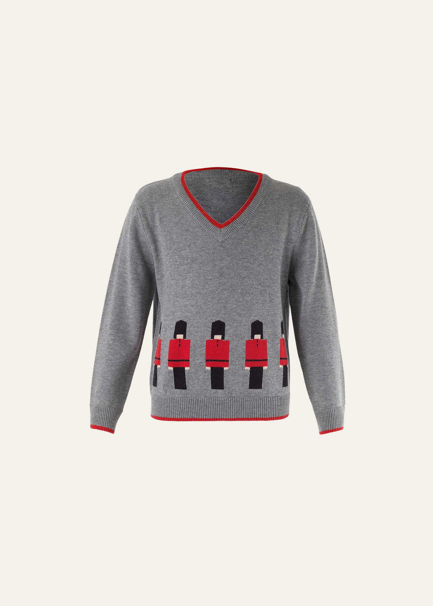 Boy's Royal Guards Intarsia Sweater, Size 2-10