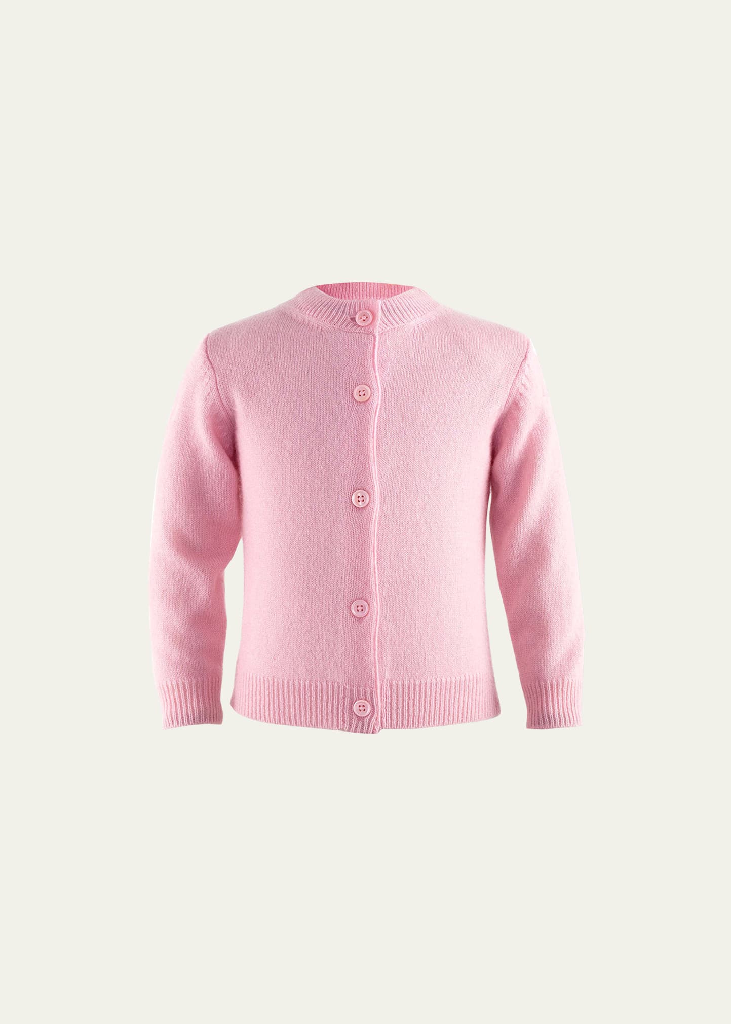 Rachel Riley Kids' Girl's Cashmere Cardigan In Pink