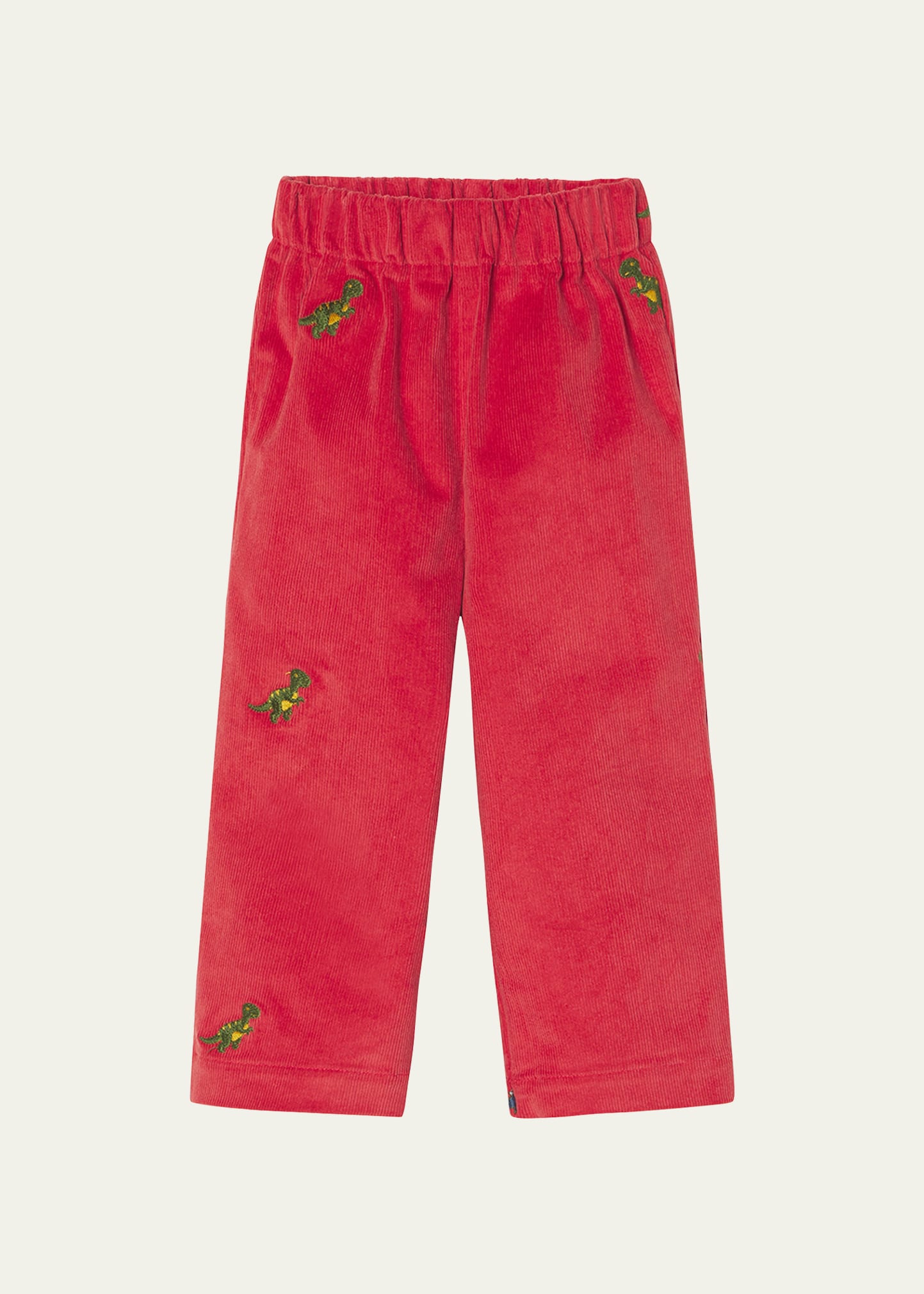 Classic Prep Childrenswear Boy's Myles Embroidered Dinosaur Corduroy Pants, Size 18M-4