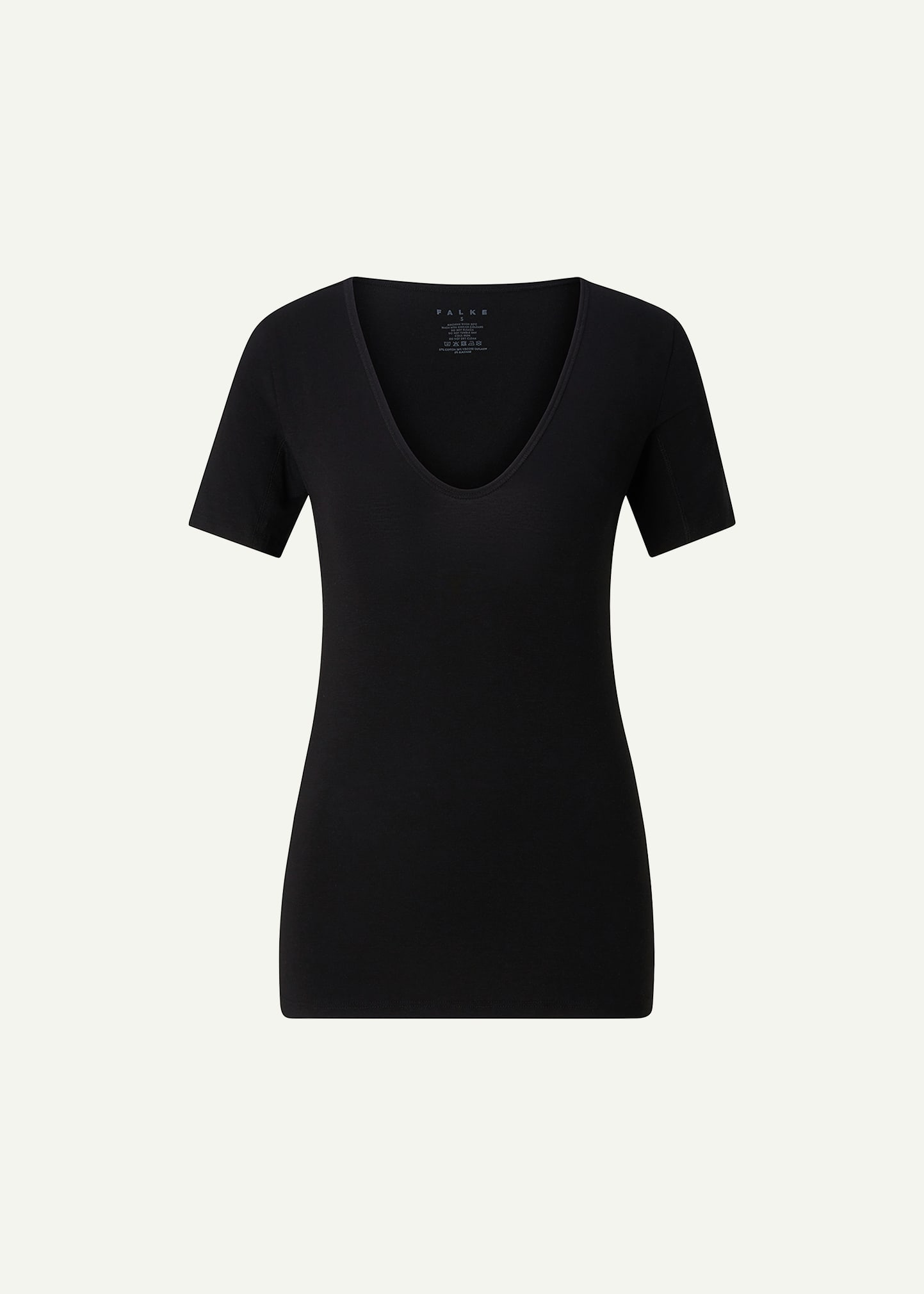 Shop Falke Thermal Short-sleeve T-shirt In Black