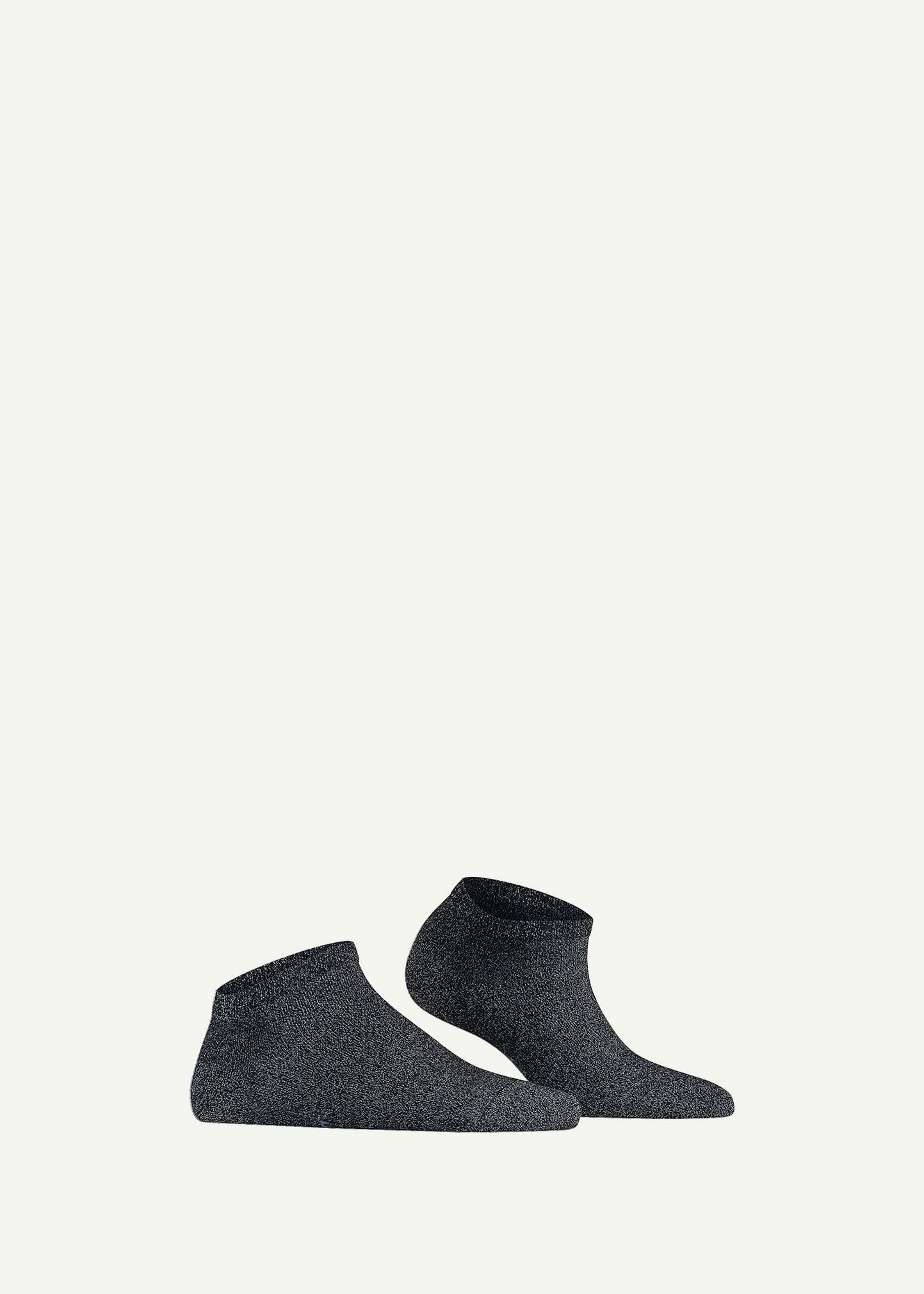 Shiny Rolled-Cuff Sneaker Socks