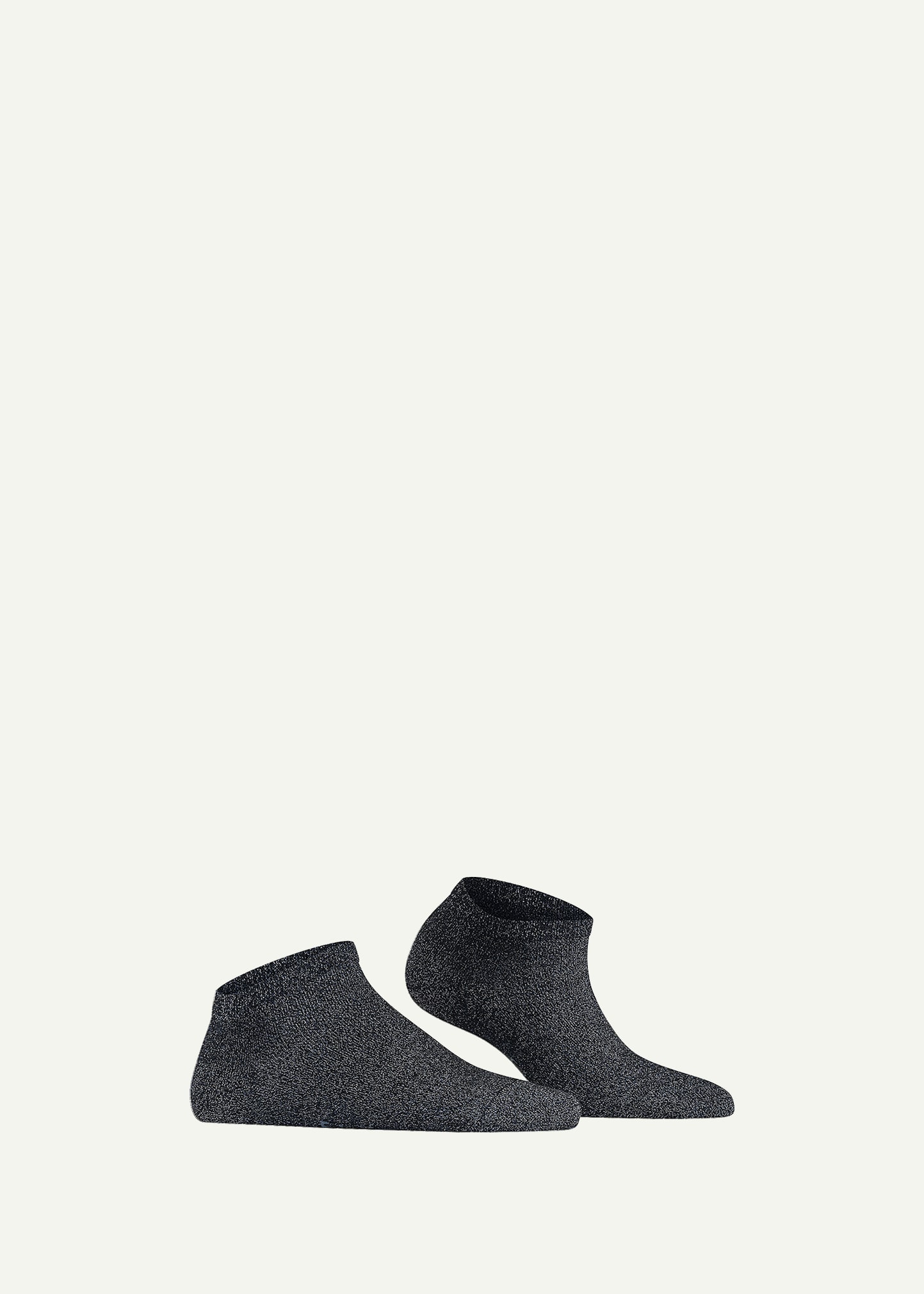 Falke Shiny Rolled-cuff Sneaker Socks In Dark Navy