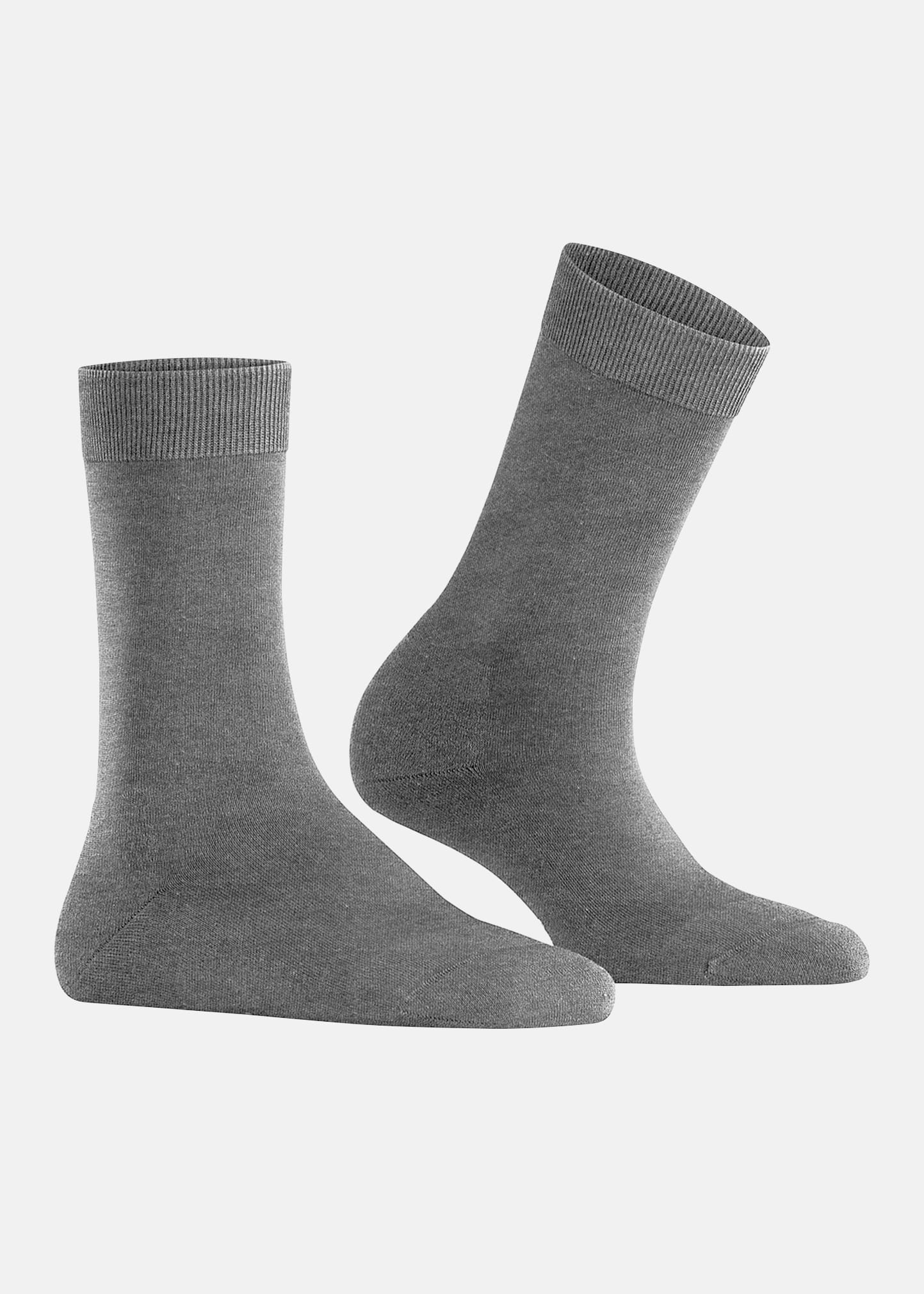 Falke Functional Basic Crew Socks In Light Grey