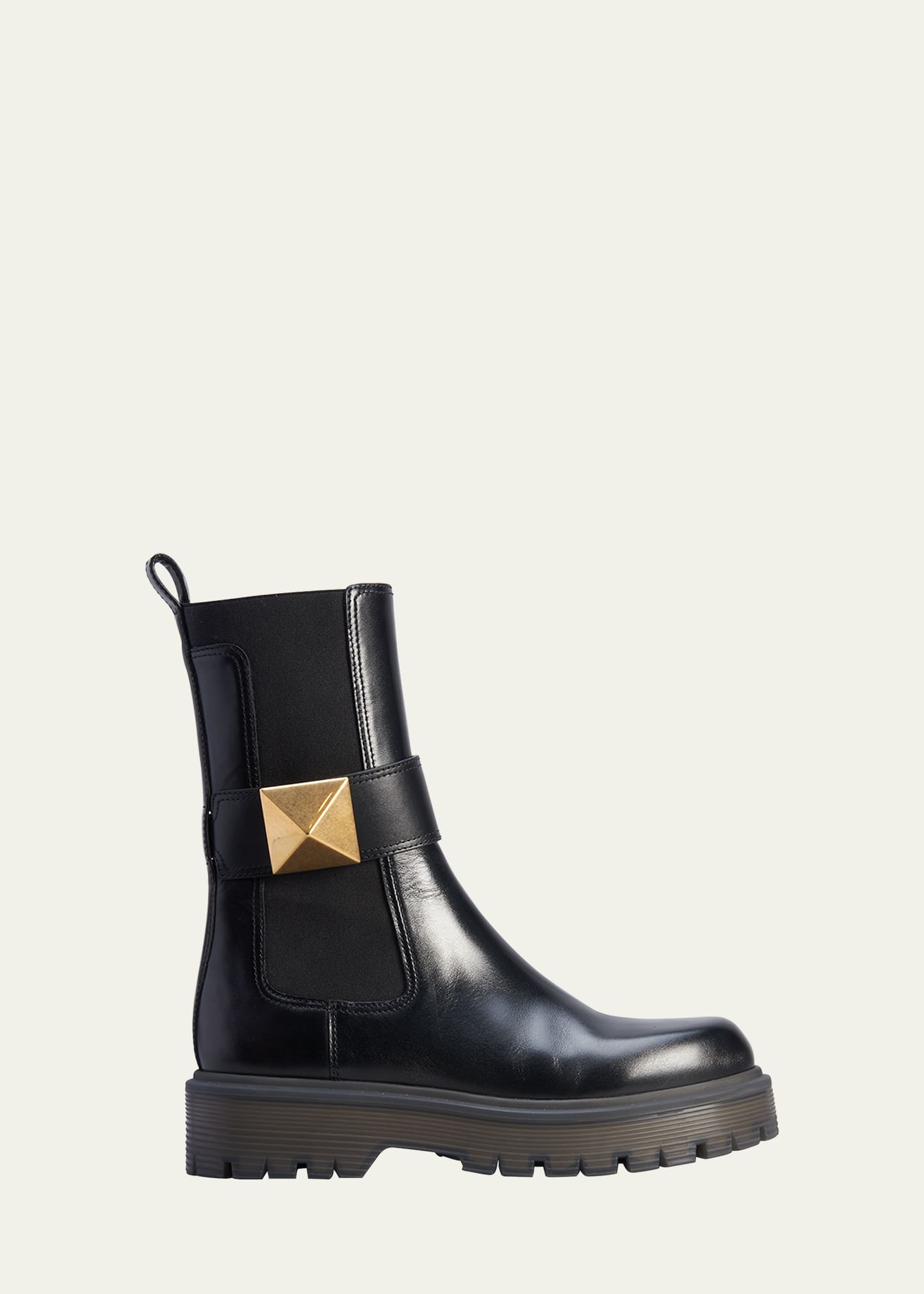 Valentino Garavani Roman Stud leather Chelsea boots | Smart Closet