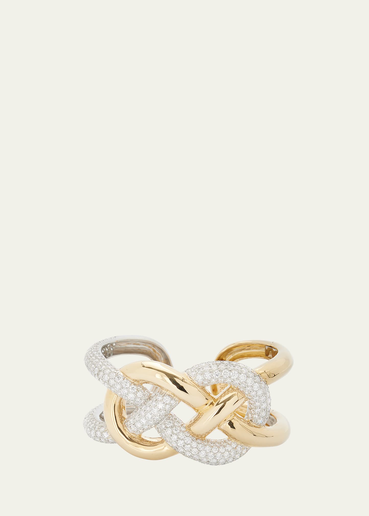 18K Yellow Gold Diamond Small Infinity Bracelet