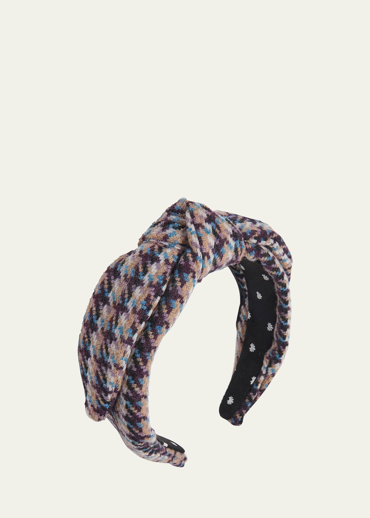 Lele Sadoughi Veronica Knotted Tweed Headband In Wisteria Mix