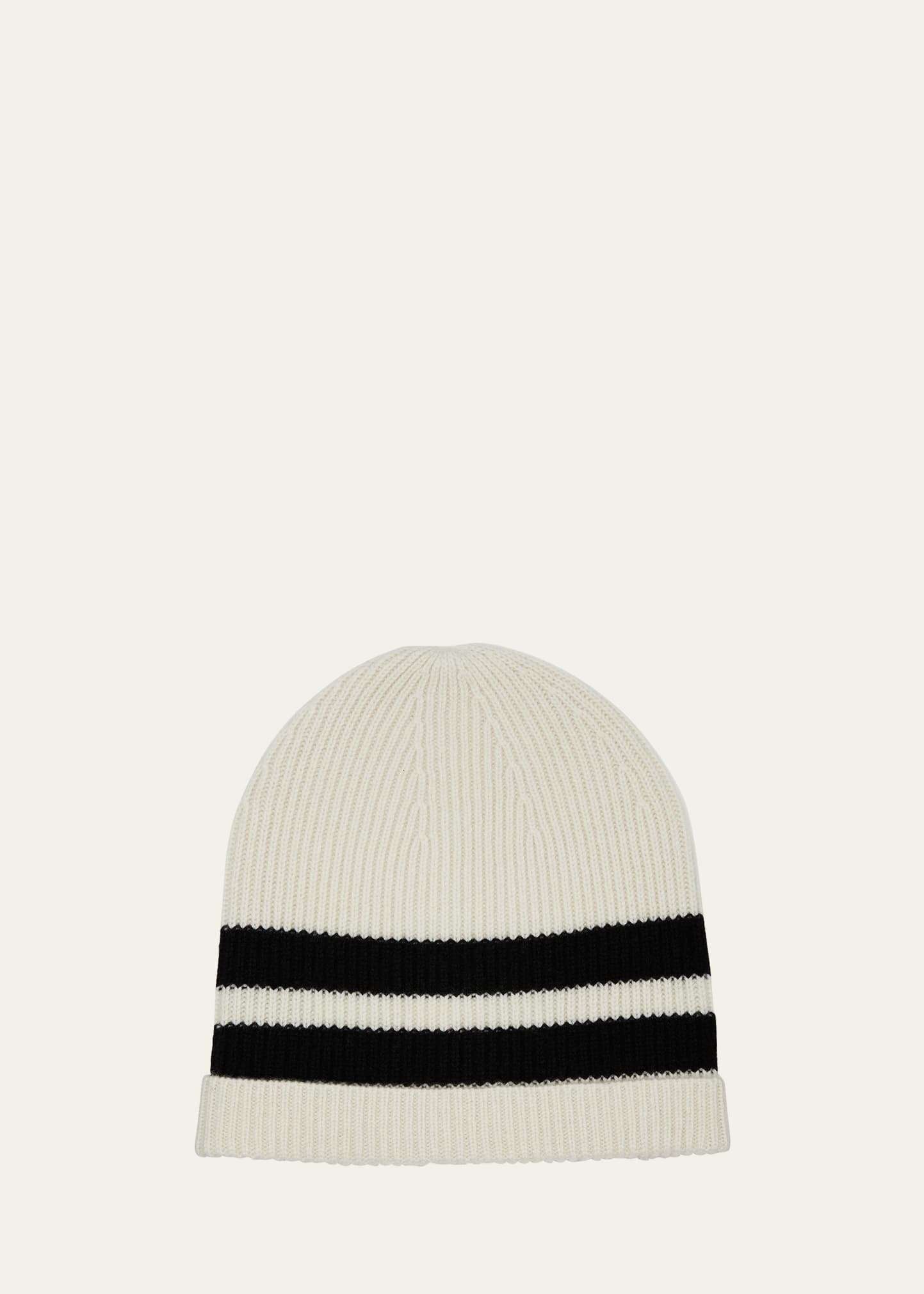 Florence Striped Cashmere Beanie