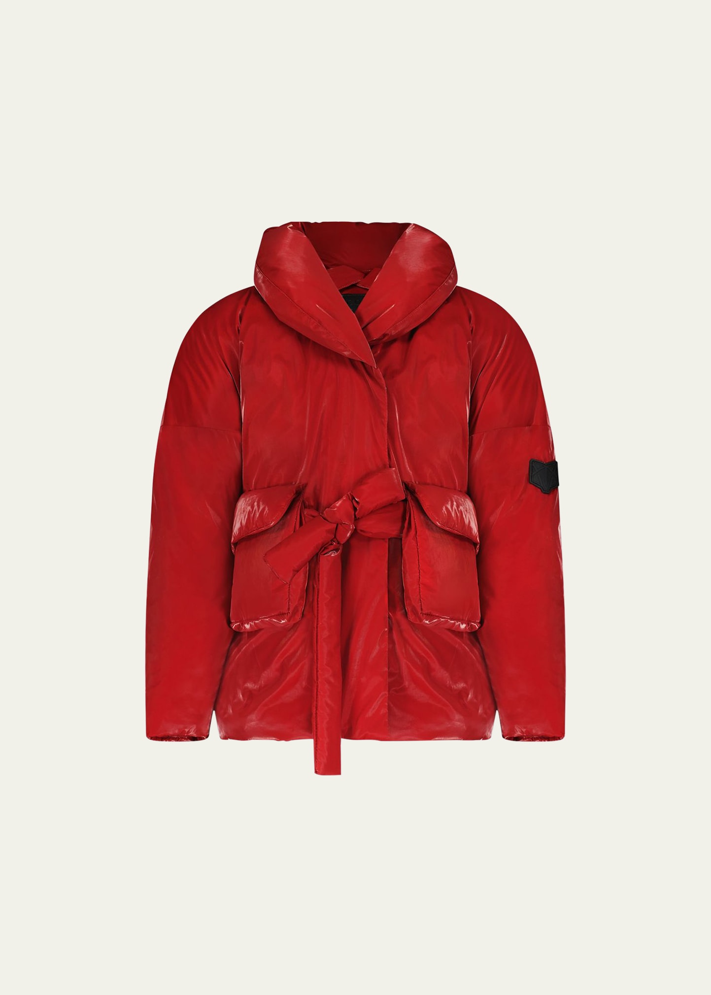 Shop Scotch Bonnet Outerwear Girl's Down Coat W/ 3d Pockets In Red