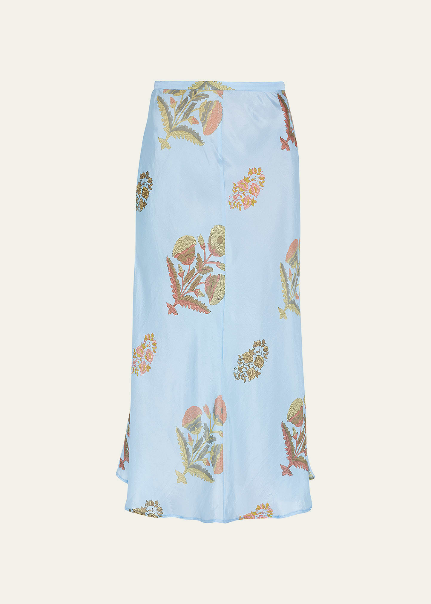 Hannah Artwear Evie Floral Silk Midi Slip Skirt