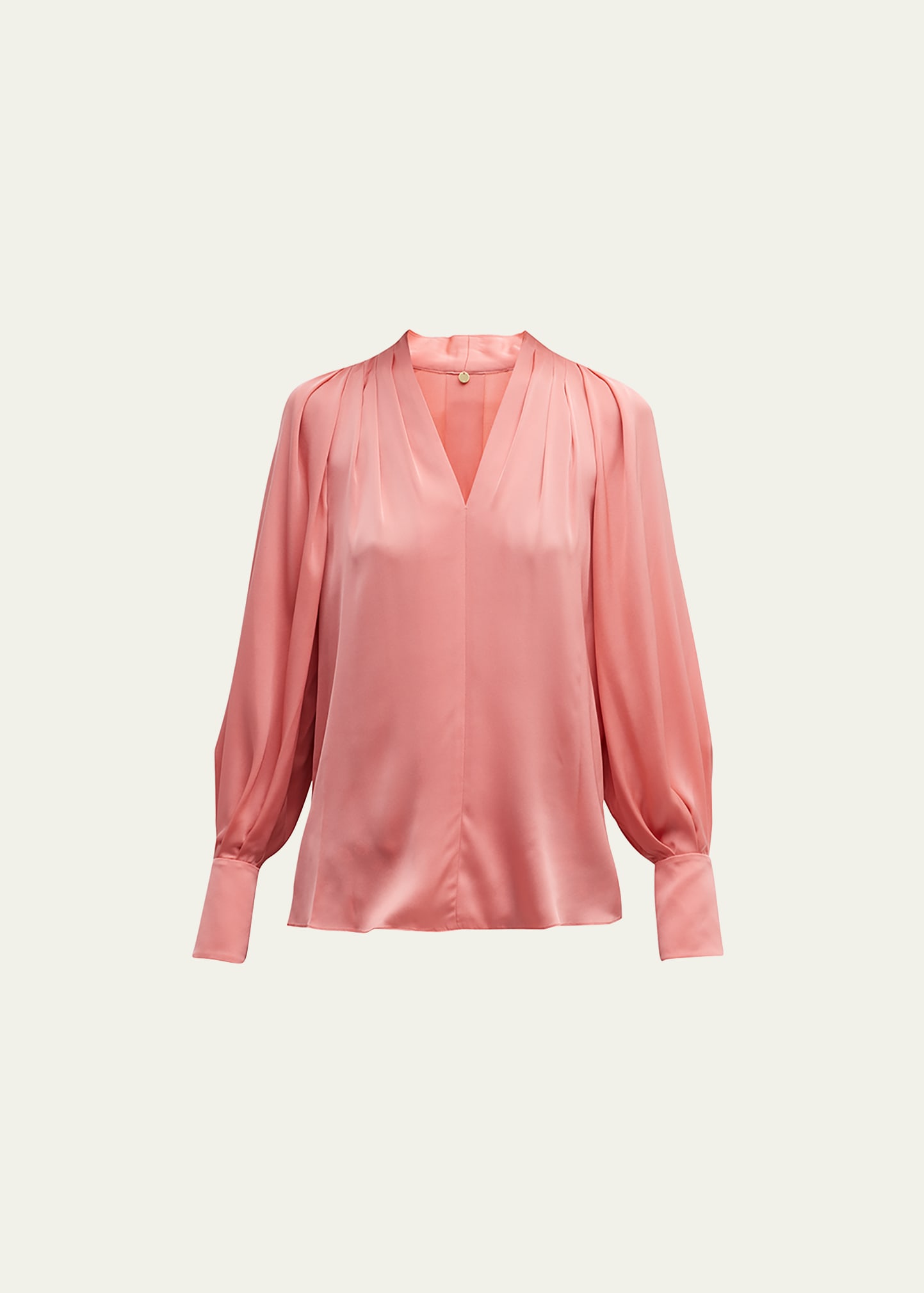 Nanee Pleated Silk Blouse