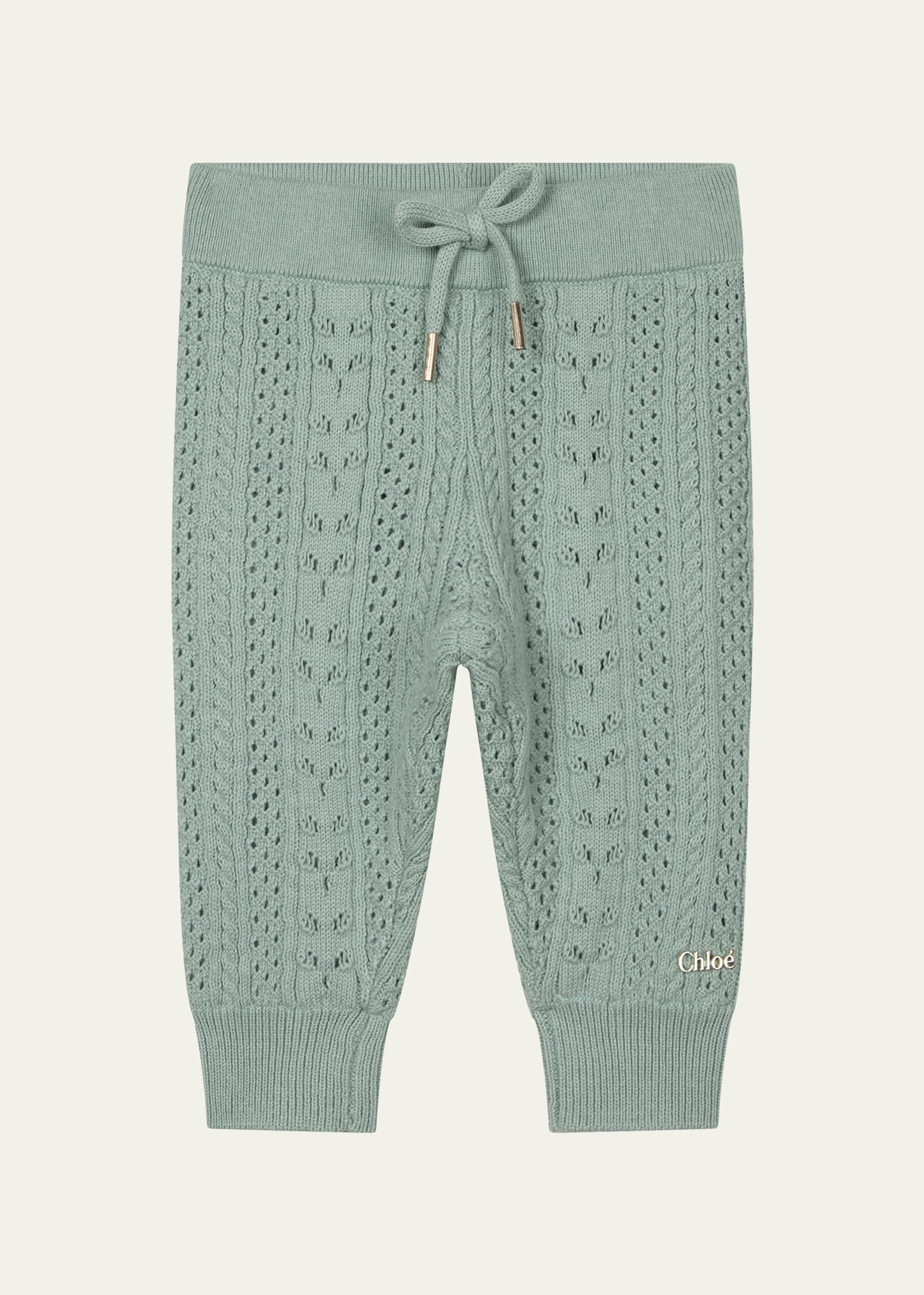 Girl's Knit Pants, Size 6M-3