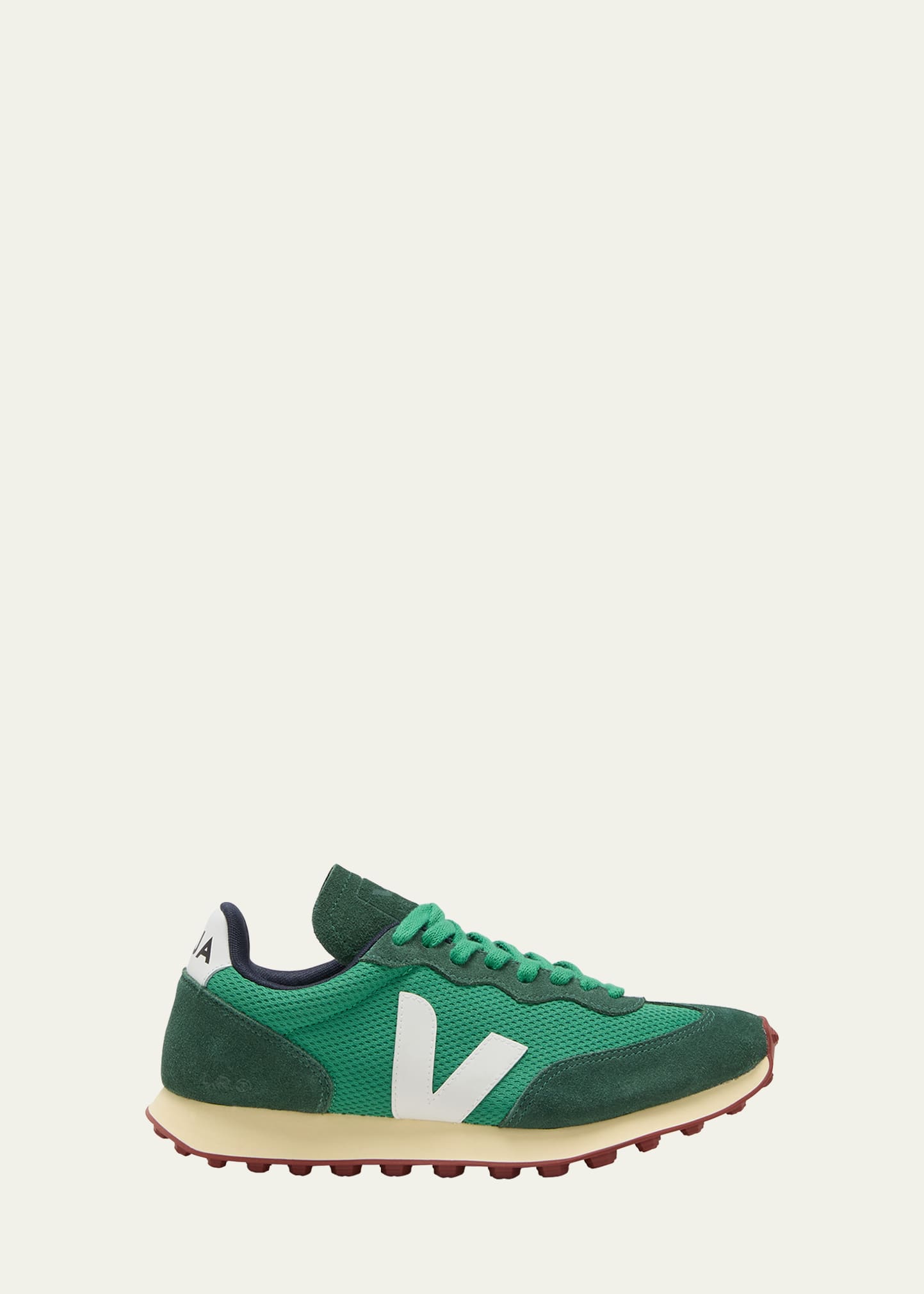 Veja Rio Branco Recycled Runner Sneakers In Emeraude White