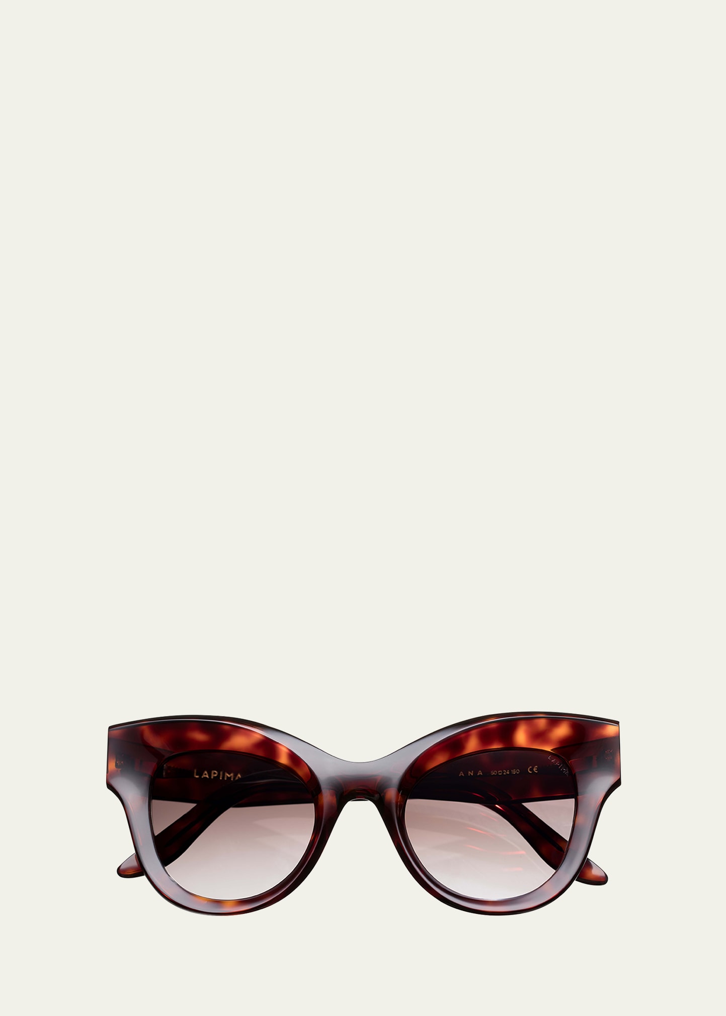 Lapima Ana Havana Acetate Cat-eye Sunglasses