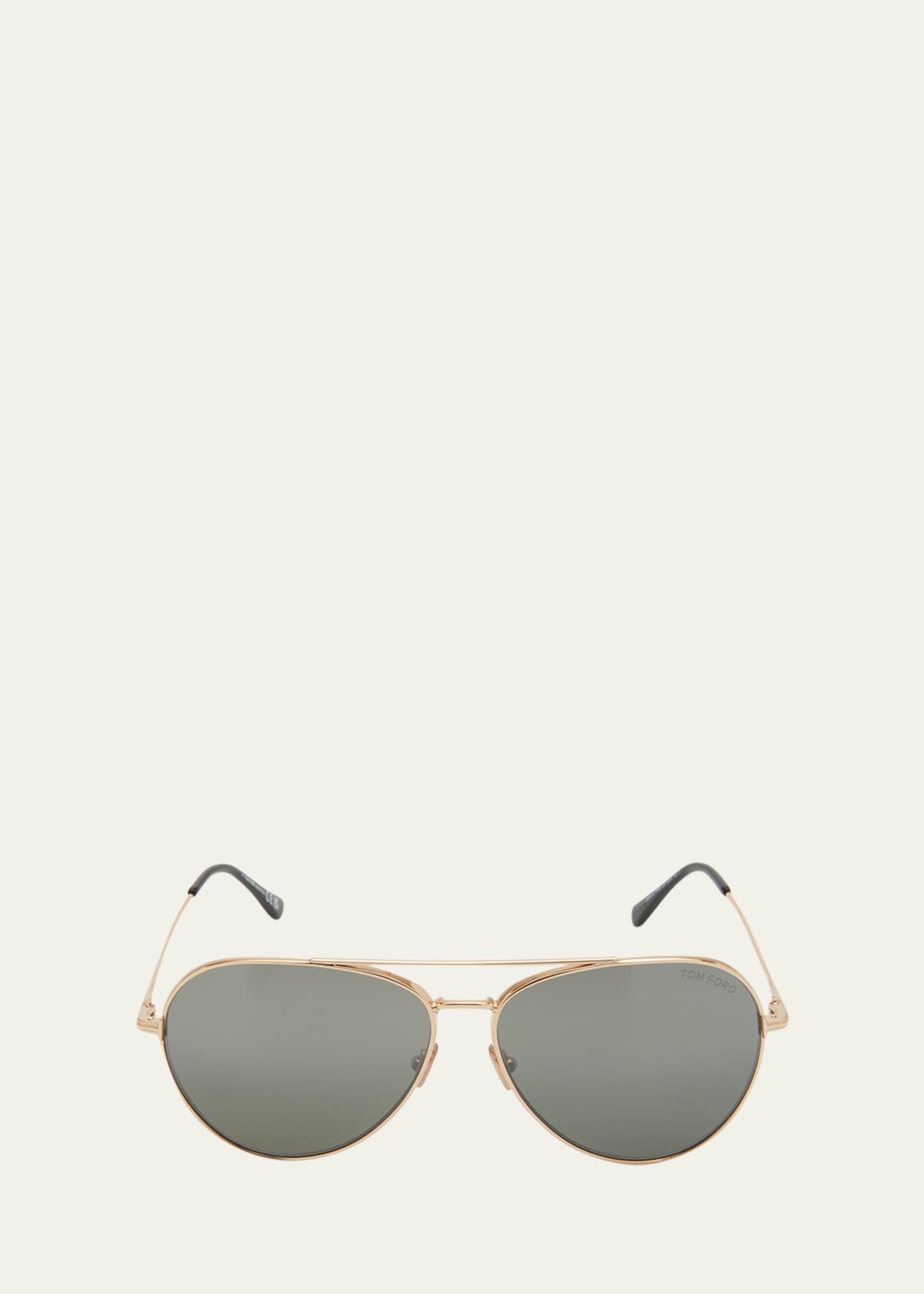 Tom Ford Dashel 62mm Oversize Pilot Sunglasses In Shiny Rose Gold