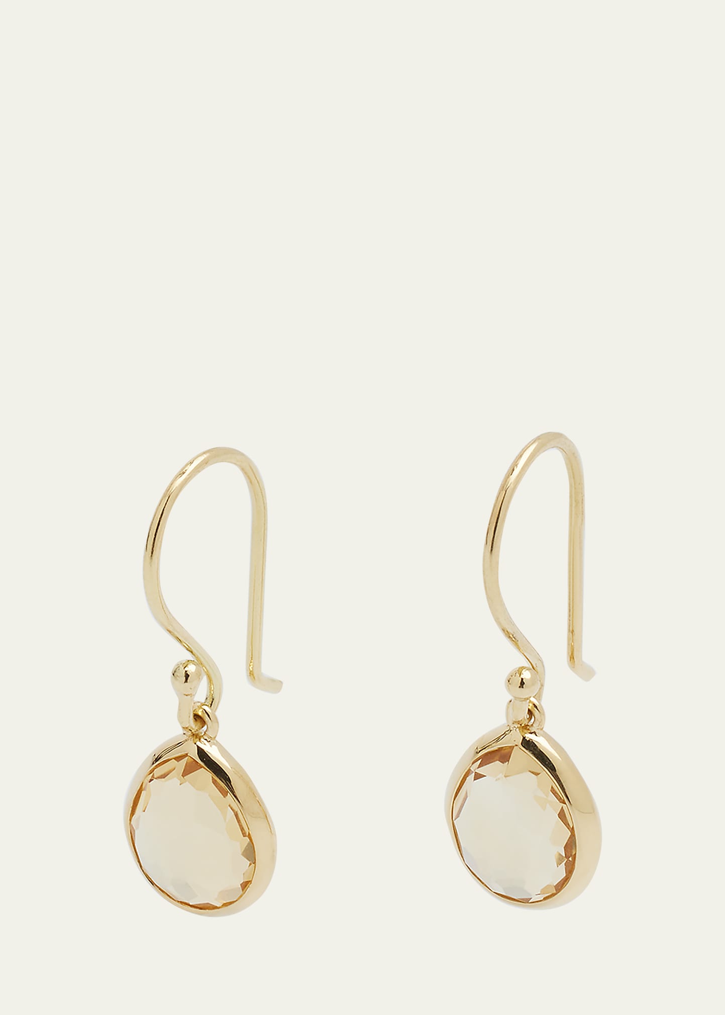 Ippolita 18k Rock Candy Teardrop Earrings In Orange Citrine