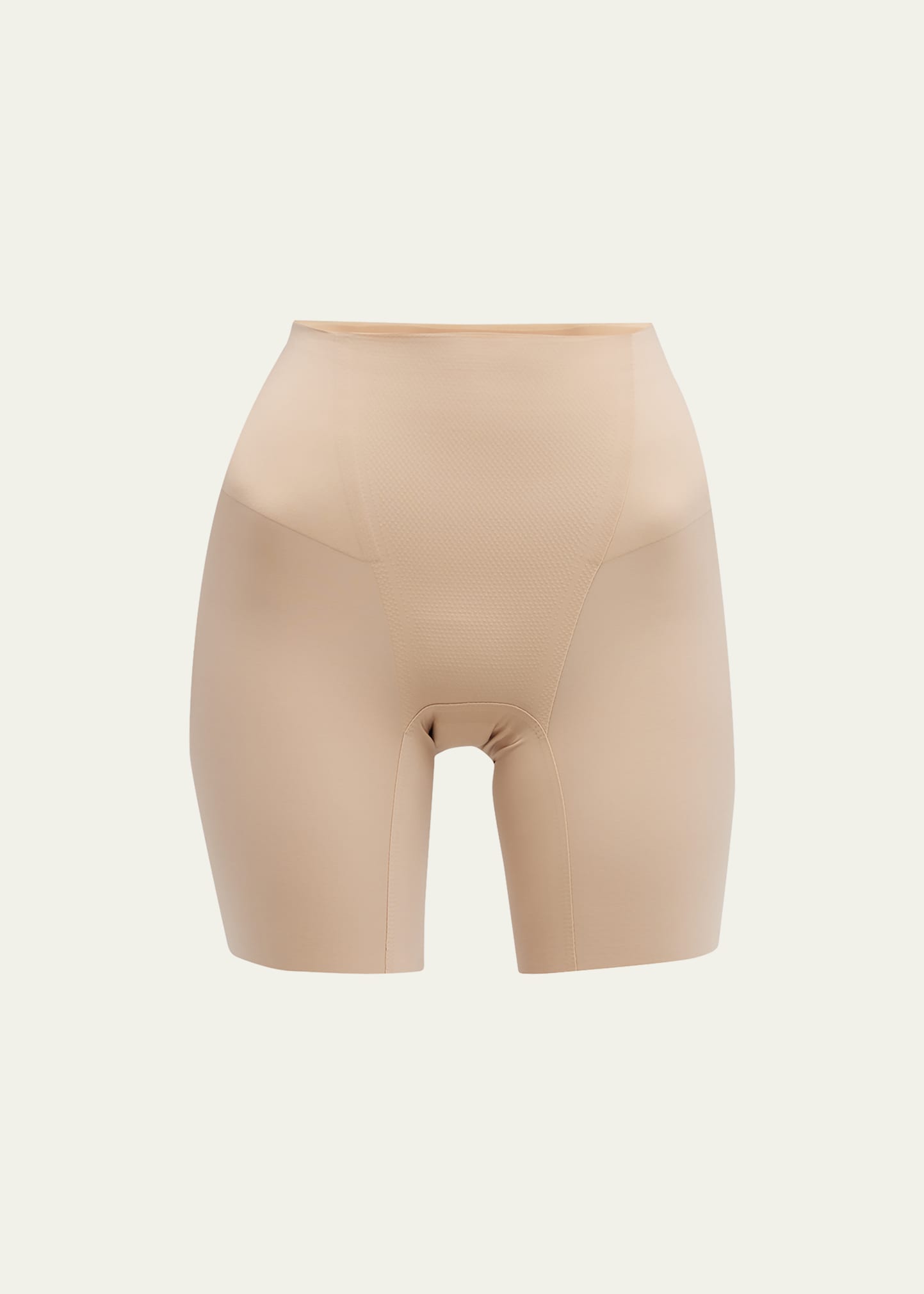 Shop Commando High-rise Zone Smoothing Shorts In Beige