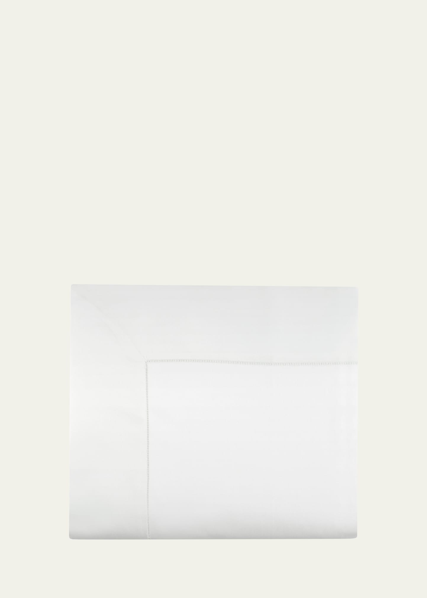 Sferra Giotto King Flat Sheet In White