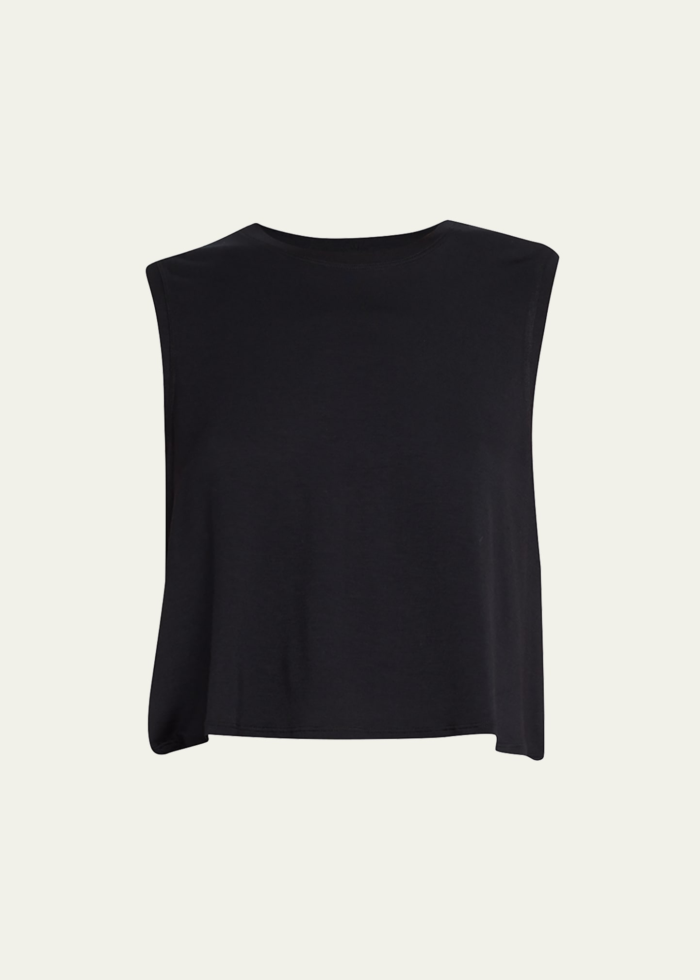 Splits59 Sienna Cropped Jersey Tank In Black