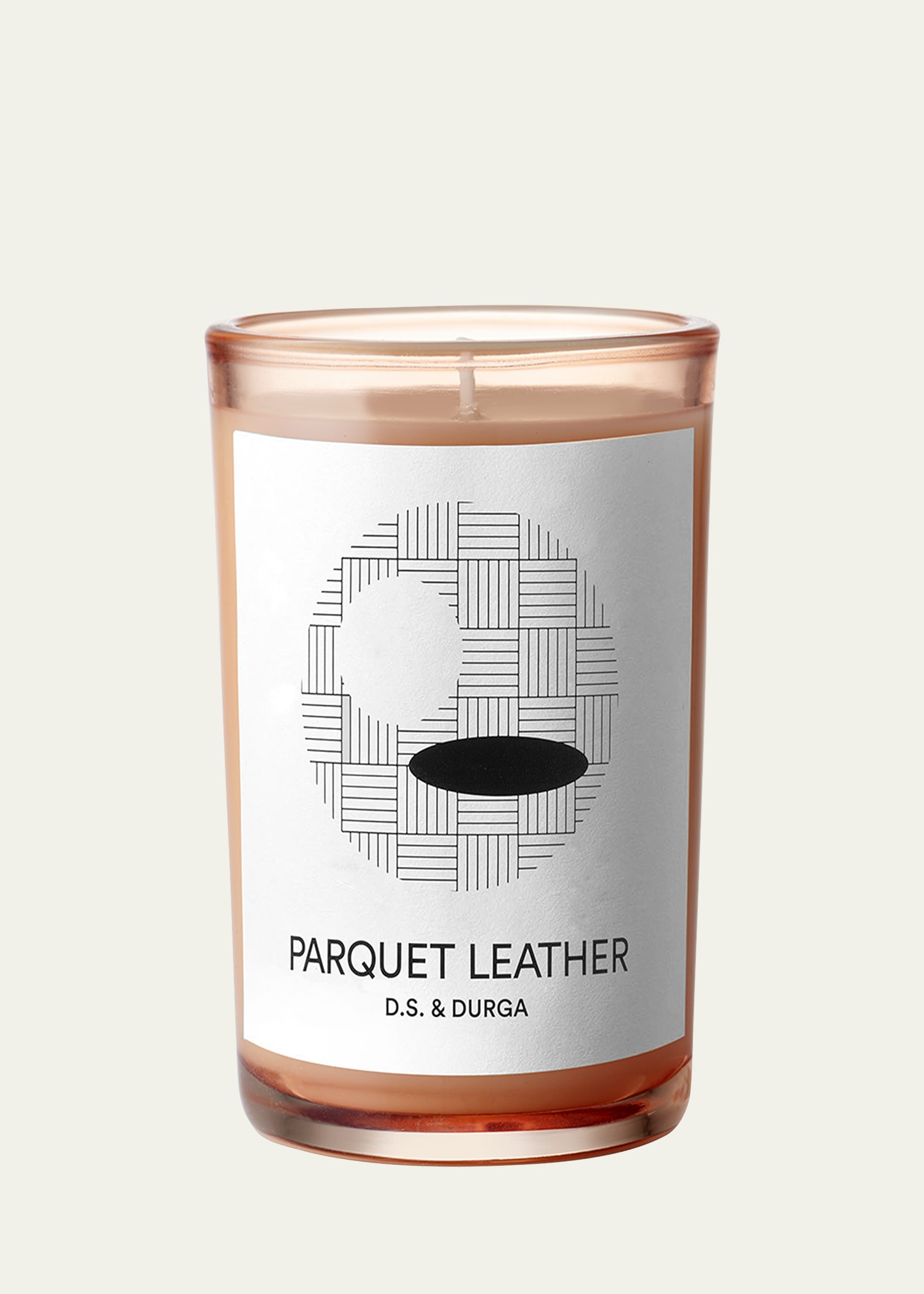 Parquet Leather Candle, 7 oz.