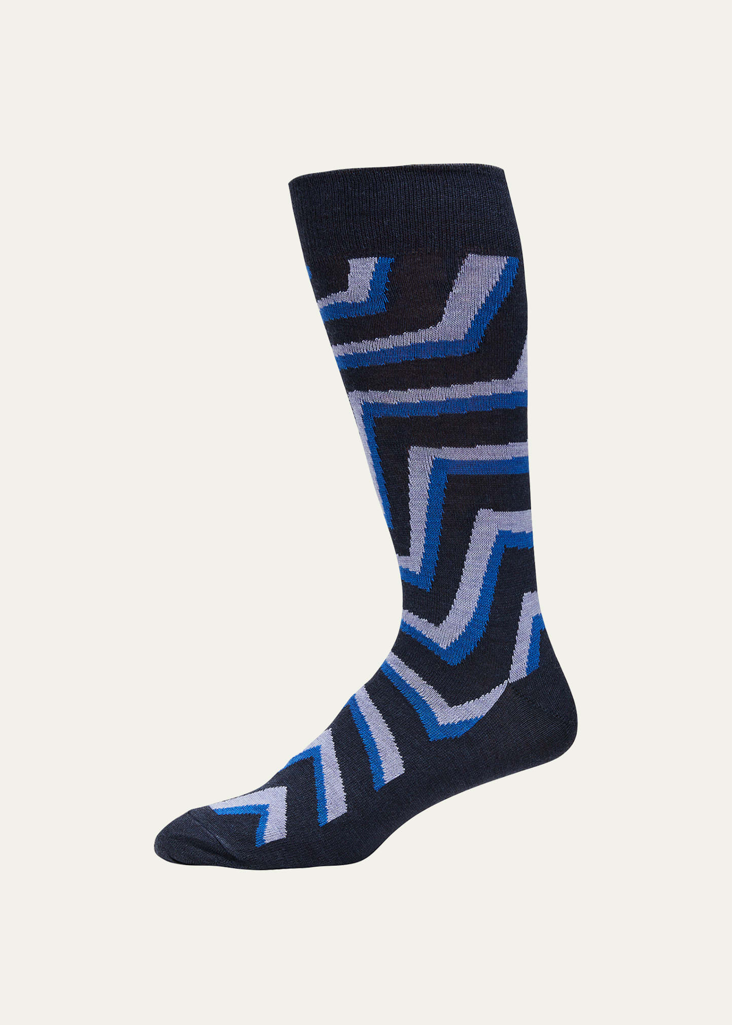Men's Yael Zigzag Crew Socks