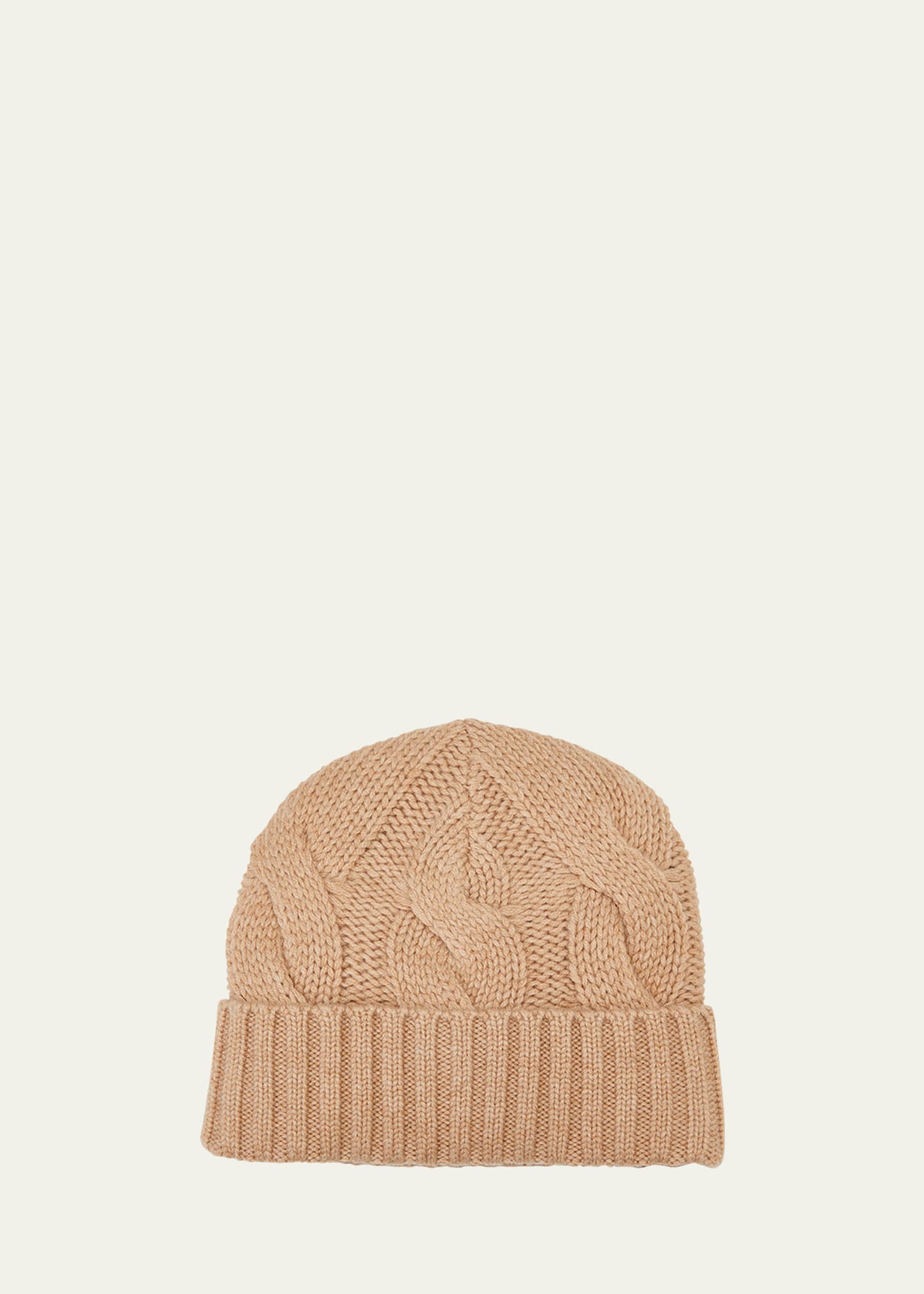 Eugenia Kim Roan Cable Knit Cashmere-blend Beanie In Camel