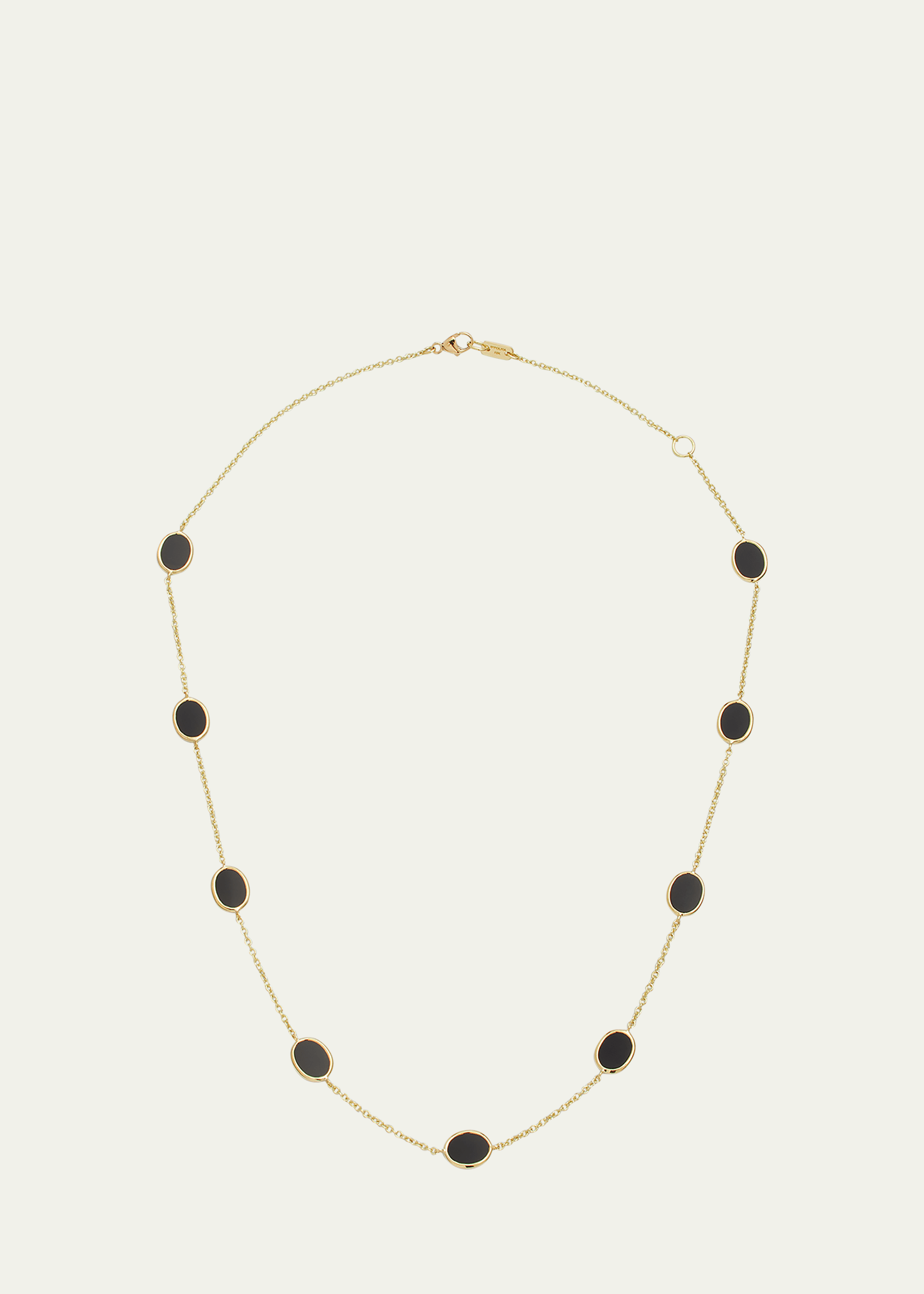 IPPOLITA 18K POLISHED ROCK CANDY CONFETTI NECKLACE IN ONYX