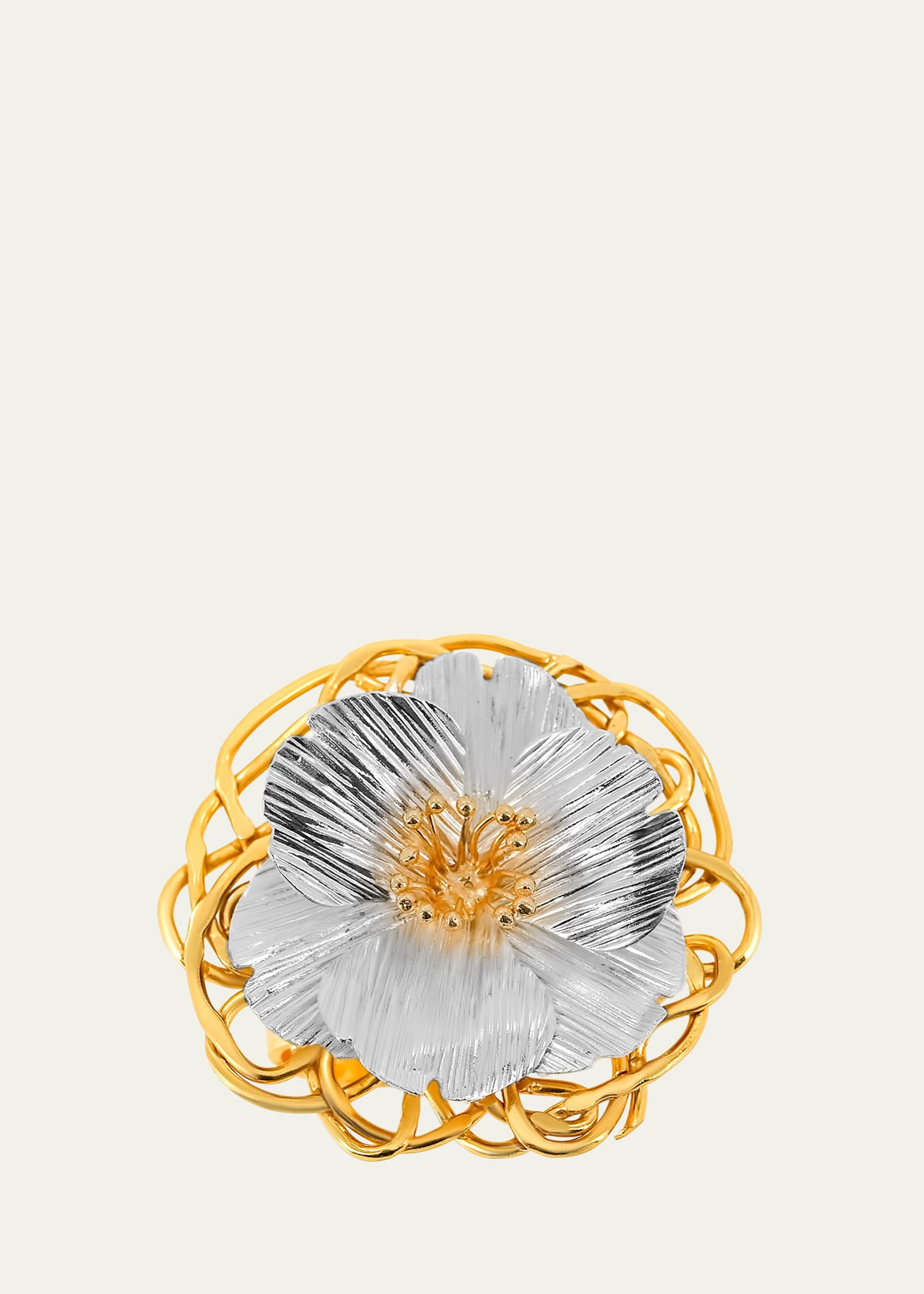 Flower Napkin Rings, Set of 4
