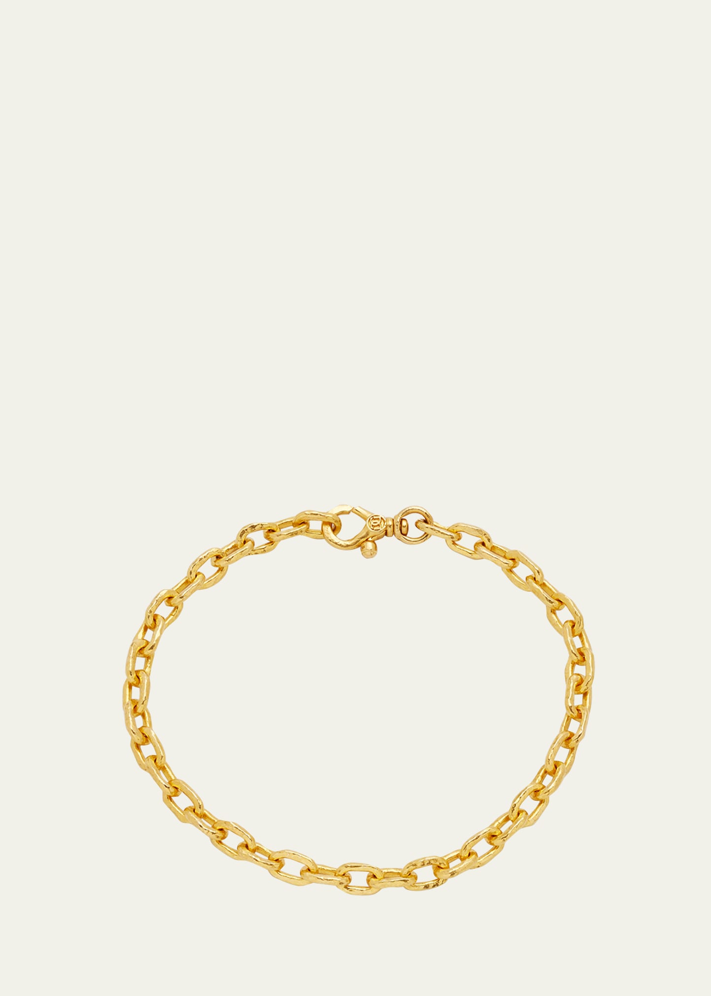 Men's 24K Yellow Gold Chain Bracelet